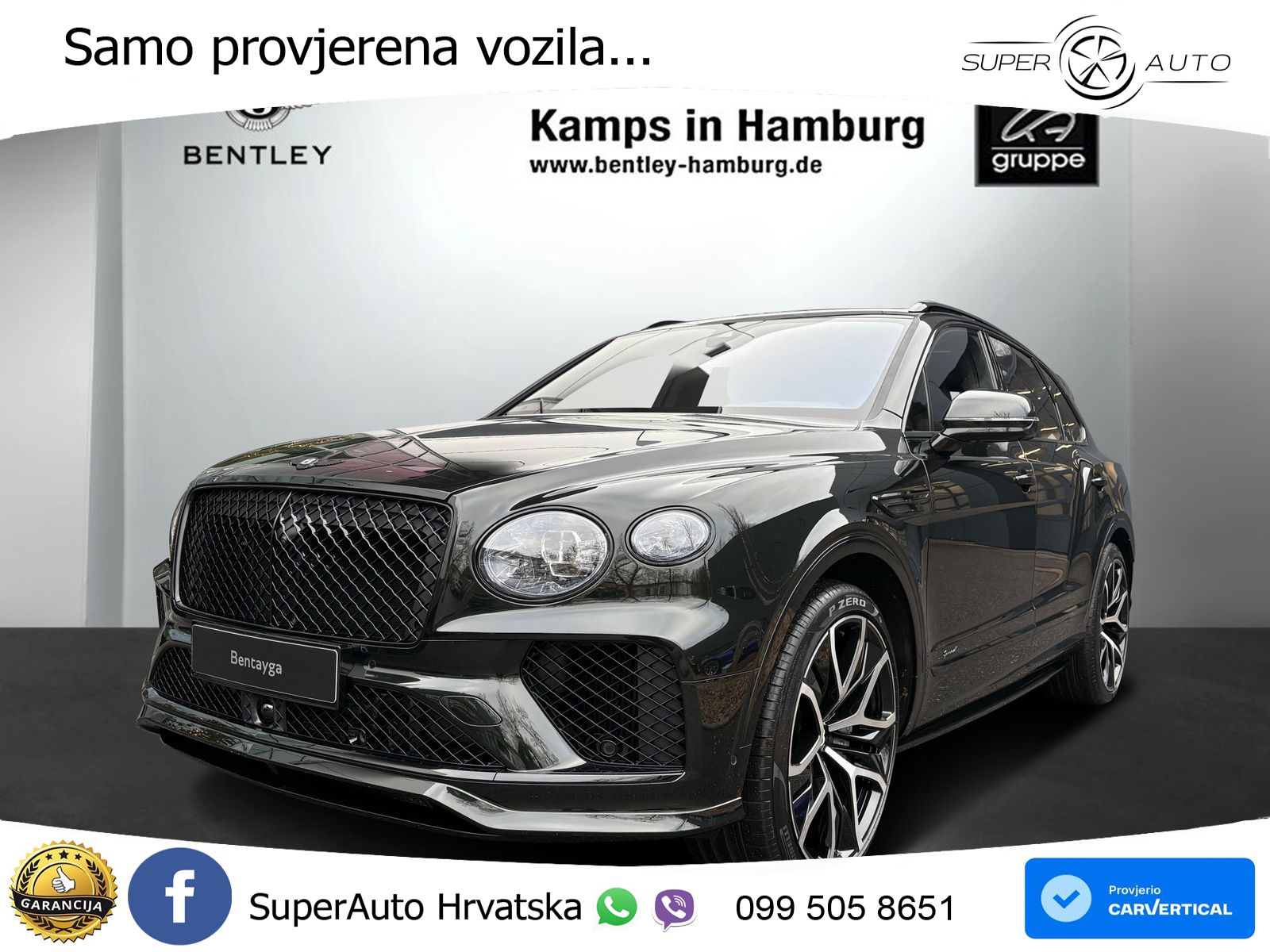 Bentley Bentayga Speed 4.0 V8 (650 KS) AWD Automatic LED+GR SJED+ACC