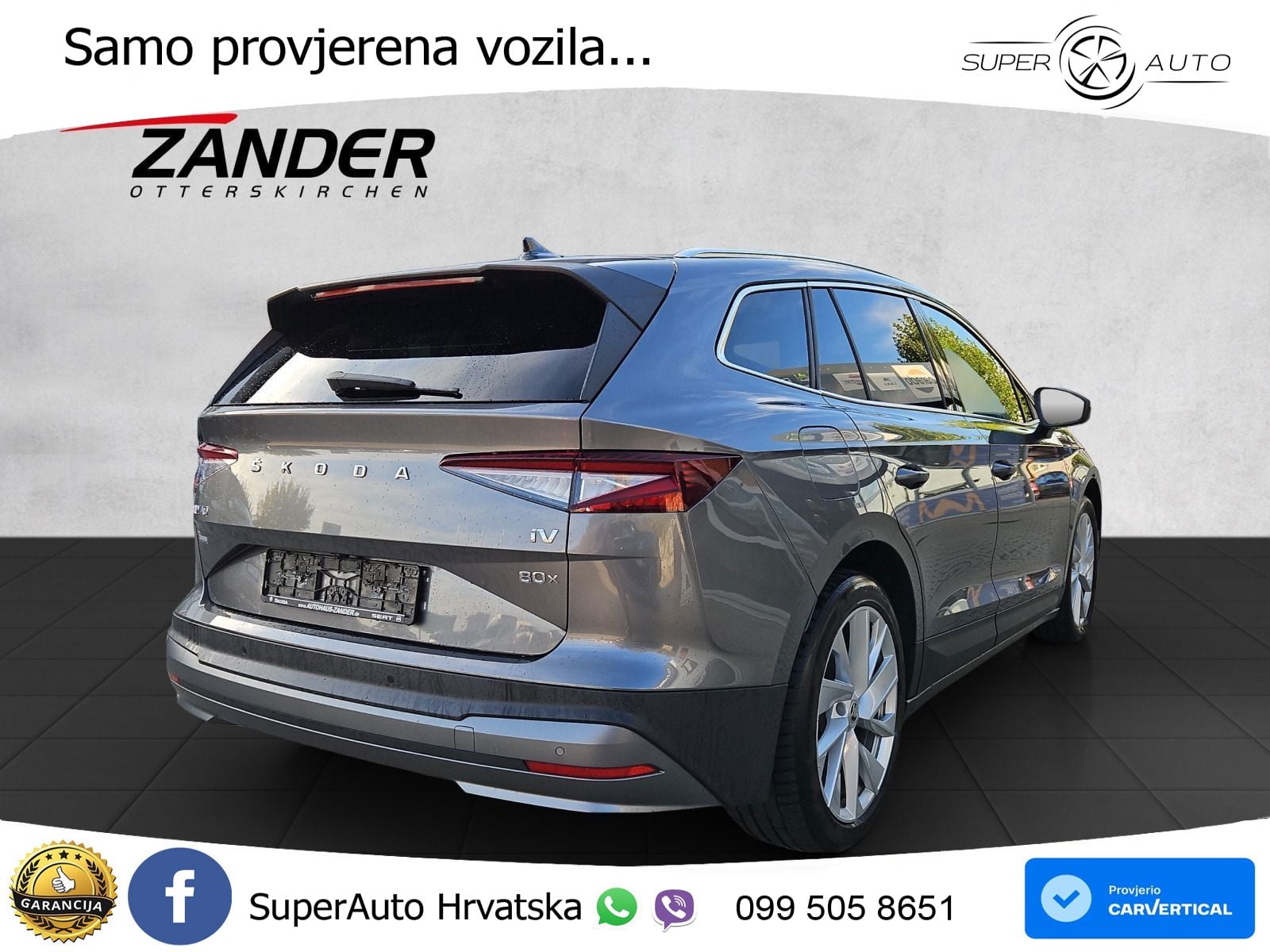Škoda Enyaq iV 80x 82 kWh (265 KS) AWD LED+GR SJED+ACC