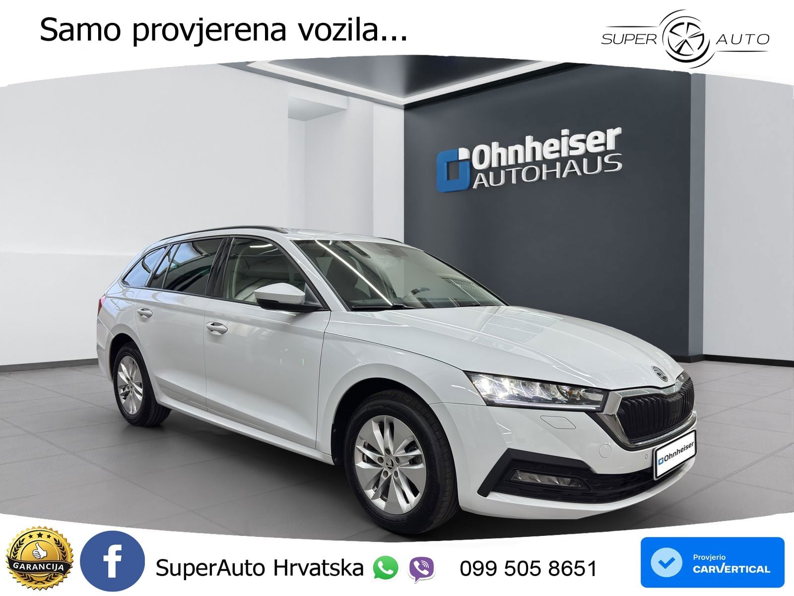 Škoda Octavia Combi 2.0 TDI (150 KS) DSG LED+GR SJED+ACC