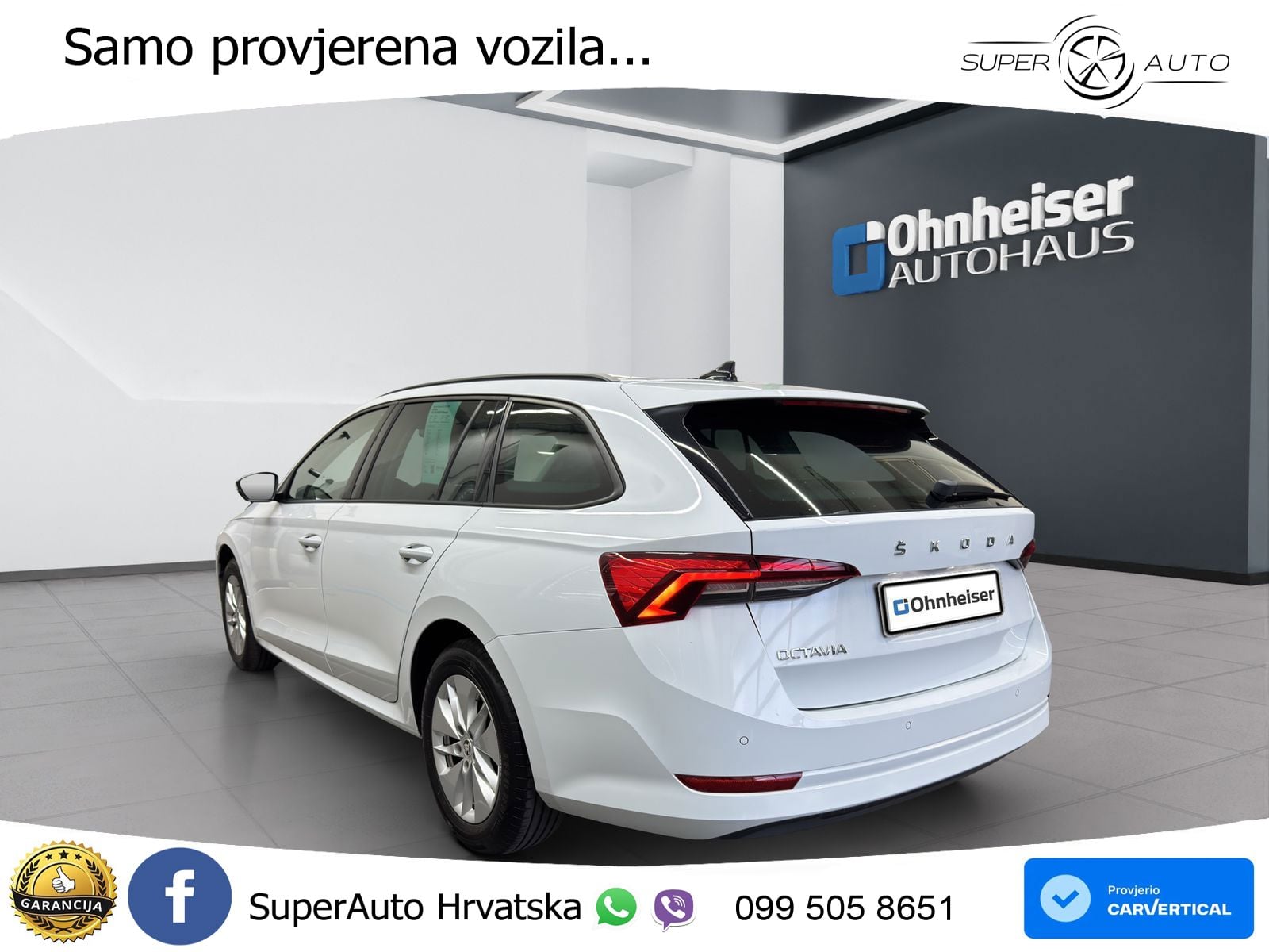 Škoda Octavia Combi 2.0 TDI (150 KS) DSG LED+GR SJED+ACC