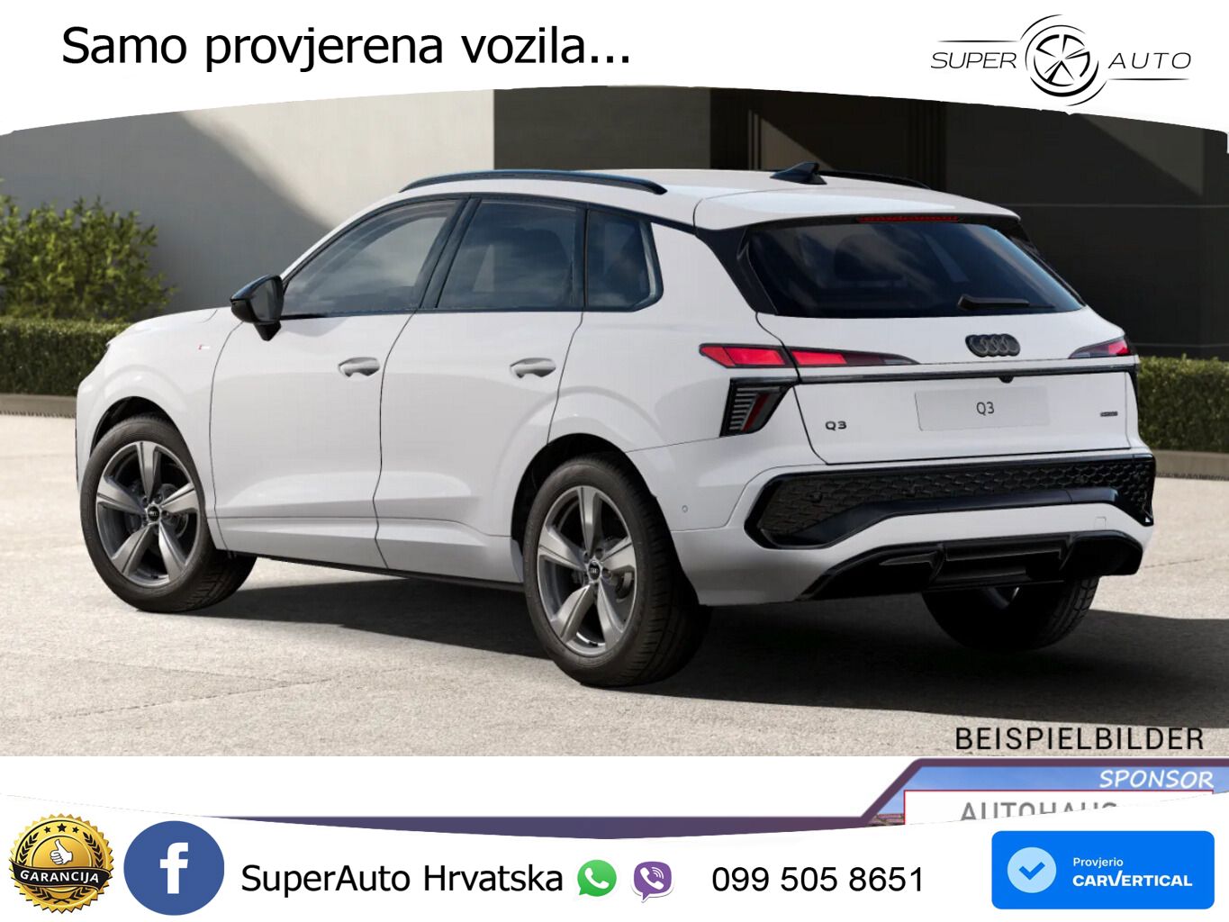 Audi Q3 2.0 TDI (193 KS) quattro S tronic S line LED+GR SJED+ACC