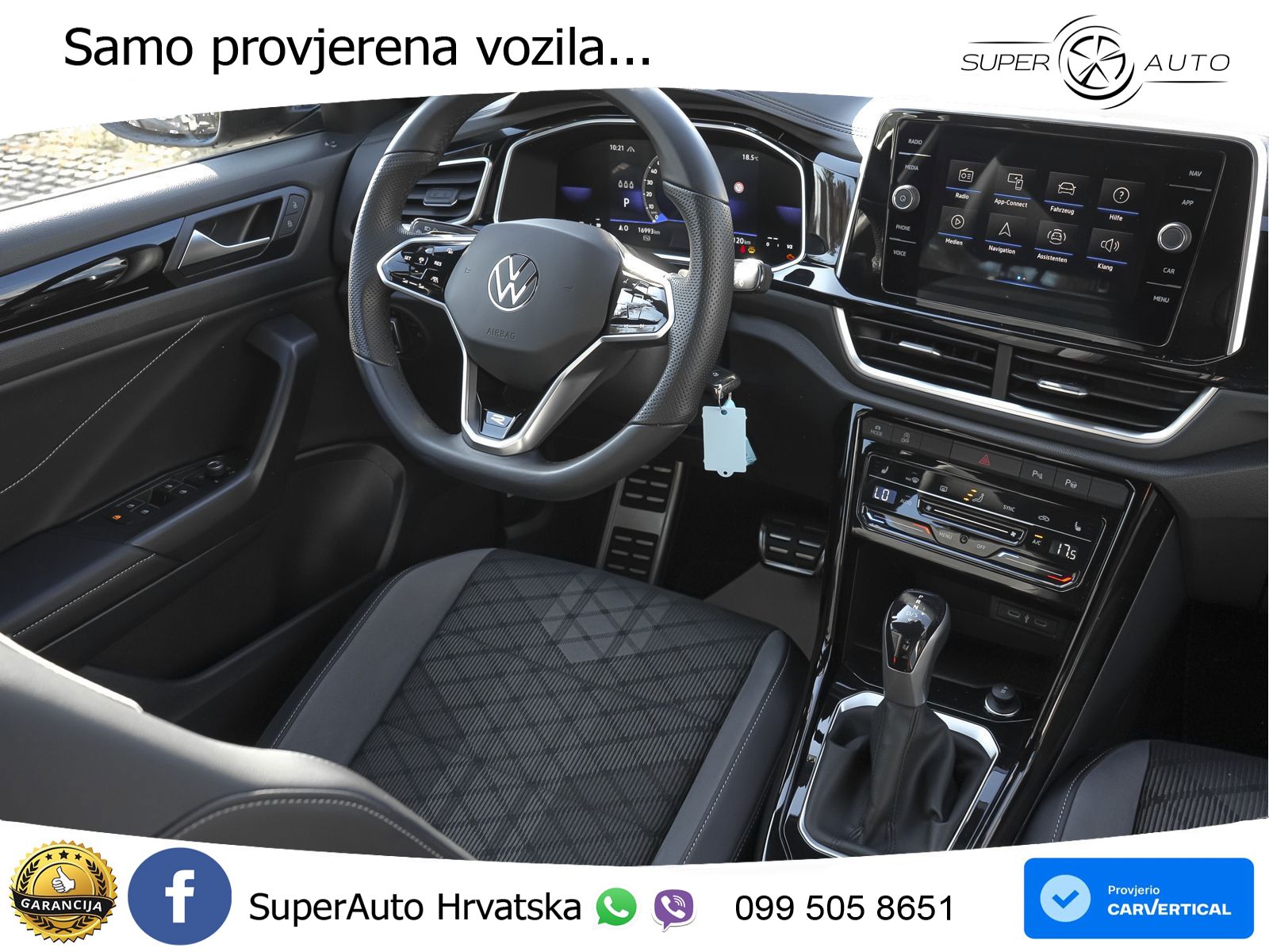 Volkswagen T-Roc 1.5 TSI (150 KS) DSG R-Line LED+GR SJED+ACC