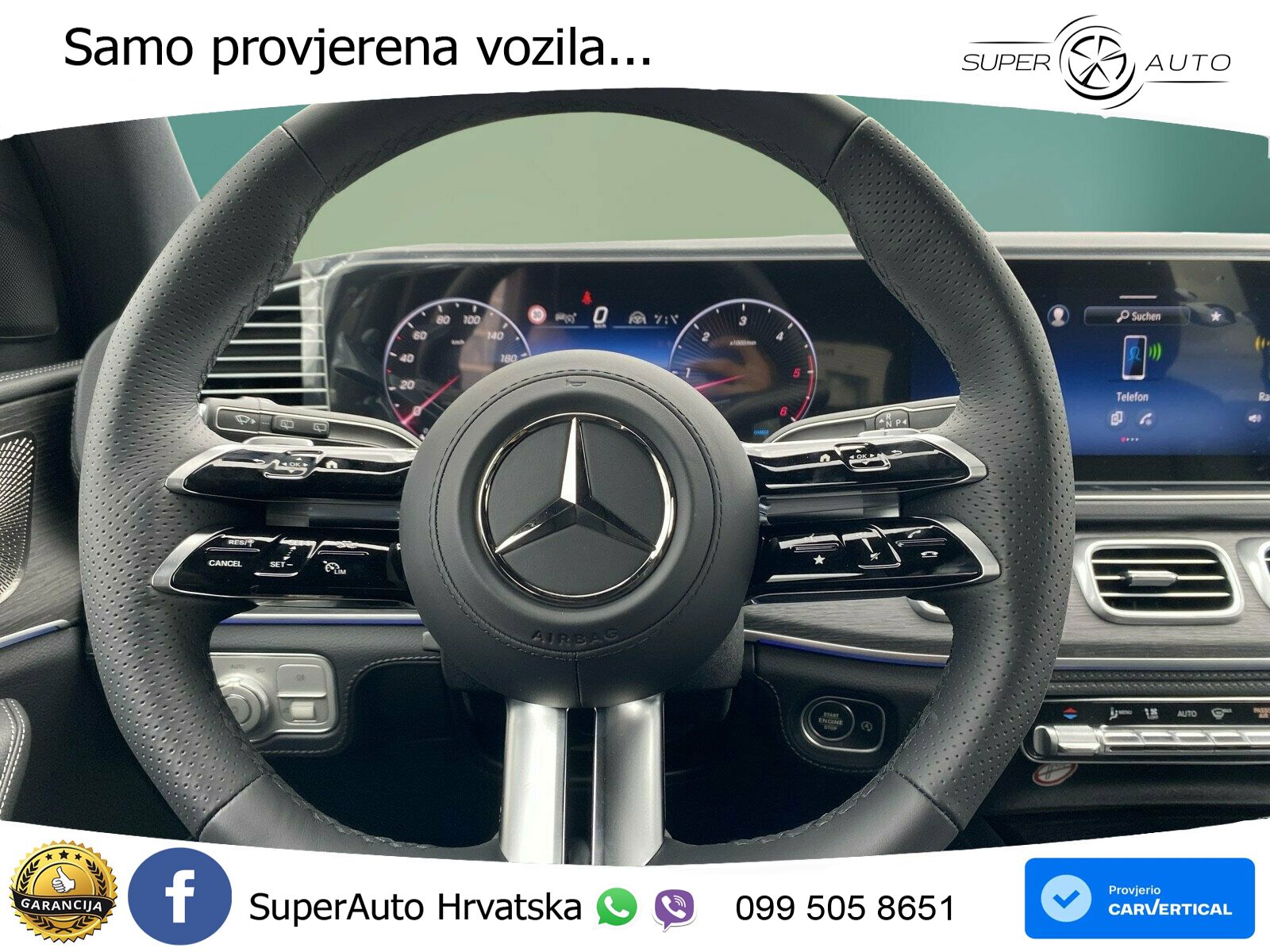 Mercedes GLE 450d (367 KS) EQ Boost 4MATIC 9G-TRONIC AMG ZRAČNI+ACC+GR SJED+KAM+PANO
