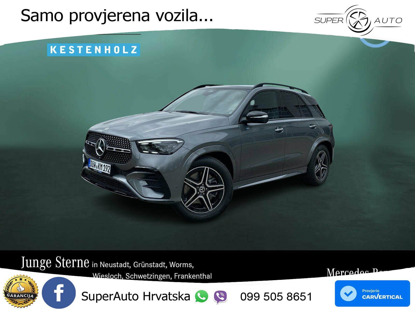 Mercedes GLE 450d (367 KS) EQ Boost 4MATIC 9G-TRONIC AMG ZRAČNI+ACC+GR SJED+KAM+PANO
