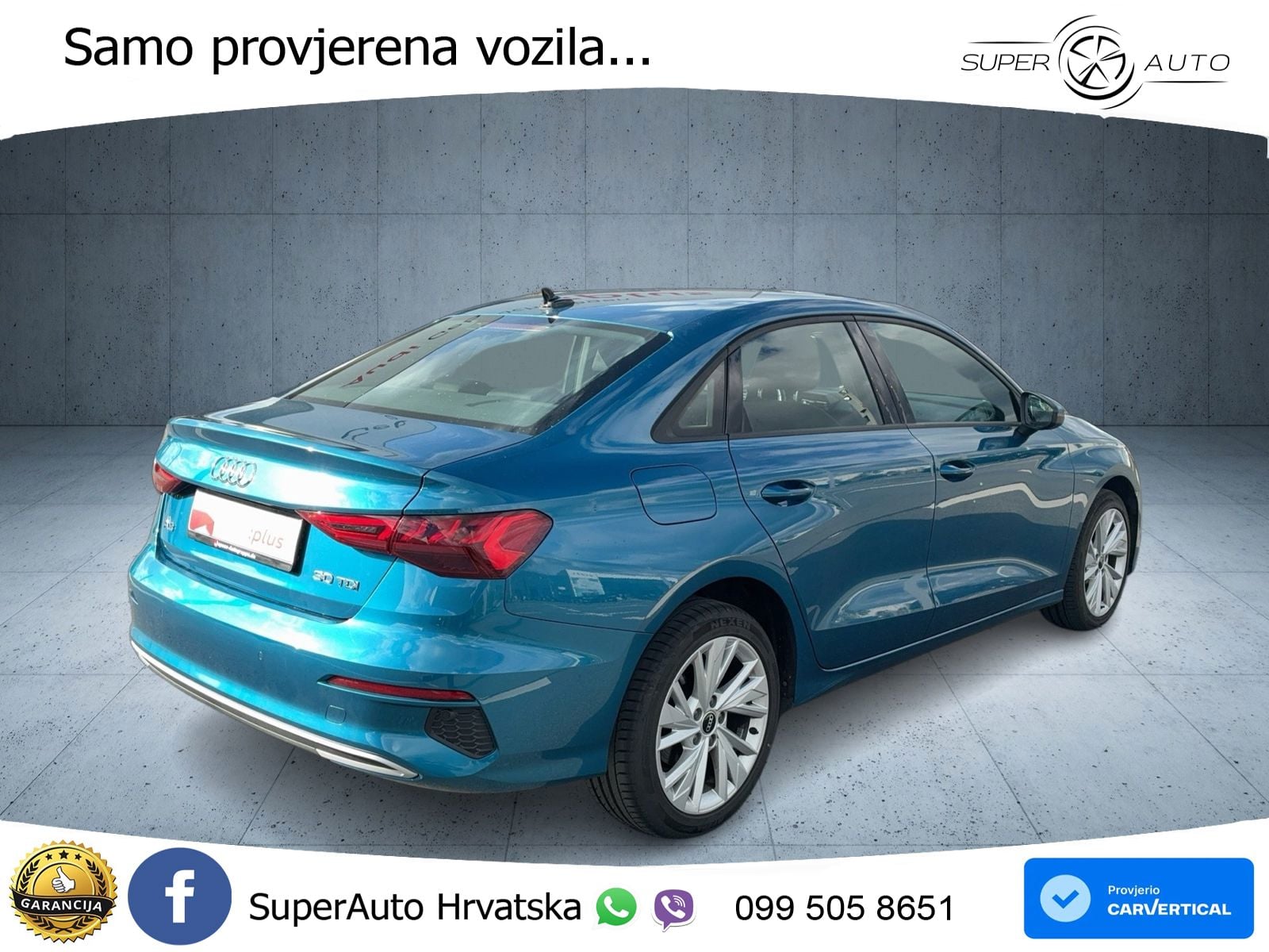 Audi A3 Limuzina 35 TDI (150 KS) S tronic advanced