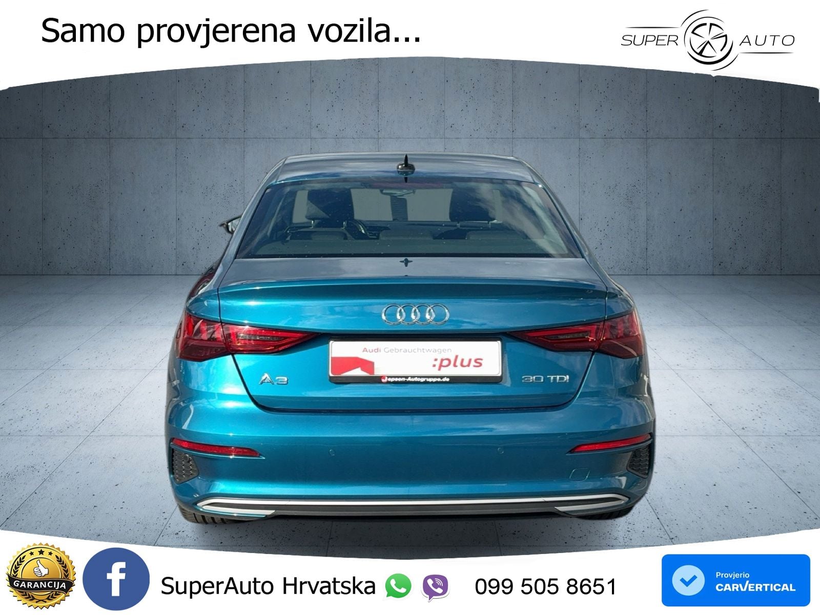 Audi A3 Limuzina 35 TDI (150 KS) S tronic advanced
