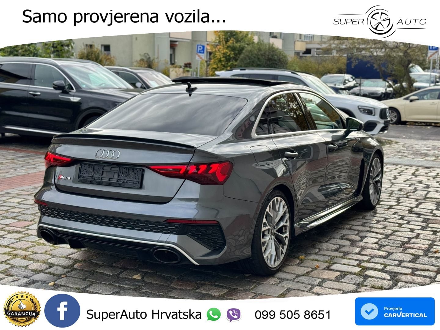 Audi RS3 Sedan 2.5 TFSI (400 KS) quattro S tronic MATRIX+GR SJED+KAM