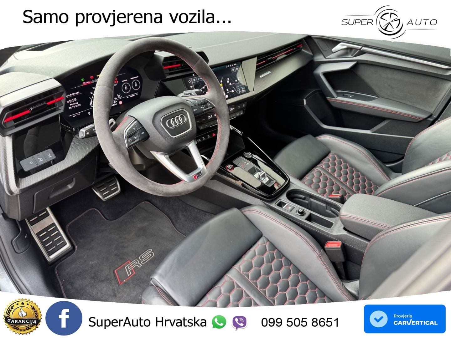Audi RS3 Sedan 2.5 TFSI (400 KS) quattro S tronic MATRIX+GR SJED+KAM