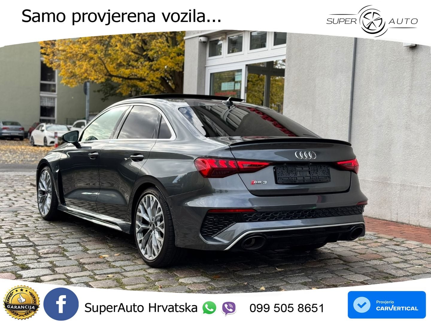 Audi RS3 Sedan 2.5 TFSI (400 KS) quattro S tronic MATRIX+GR SJED+KAM