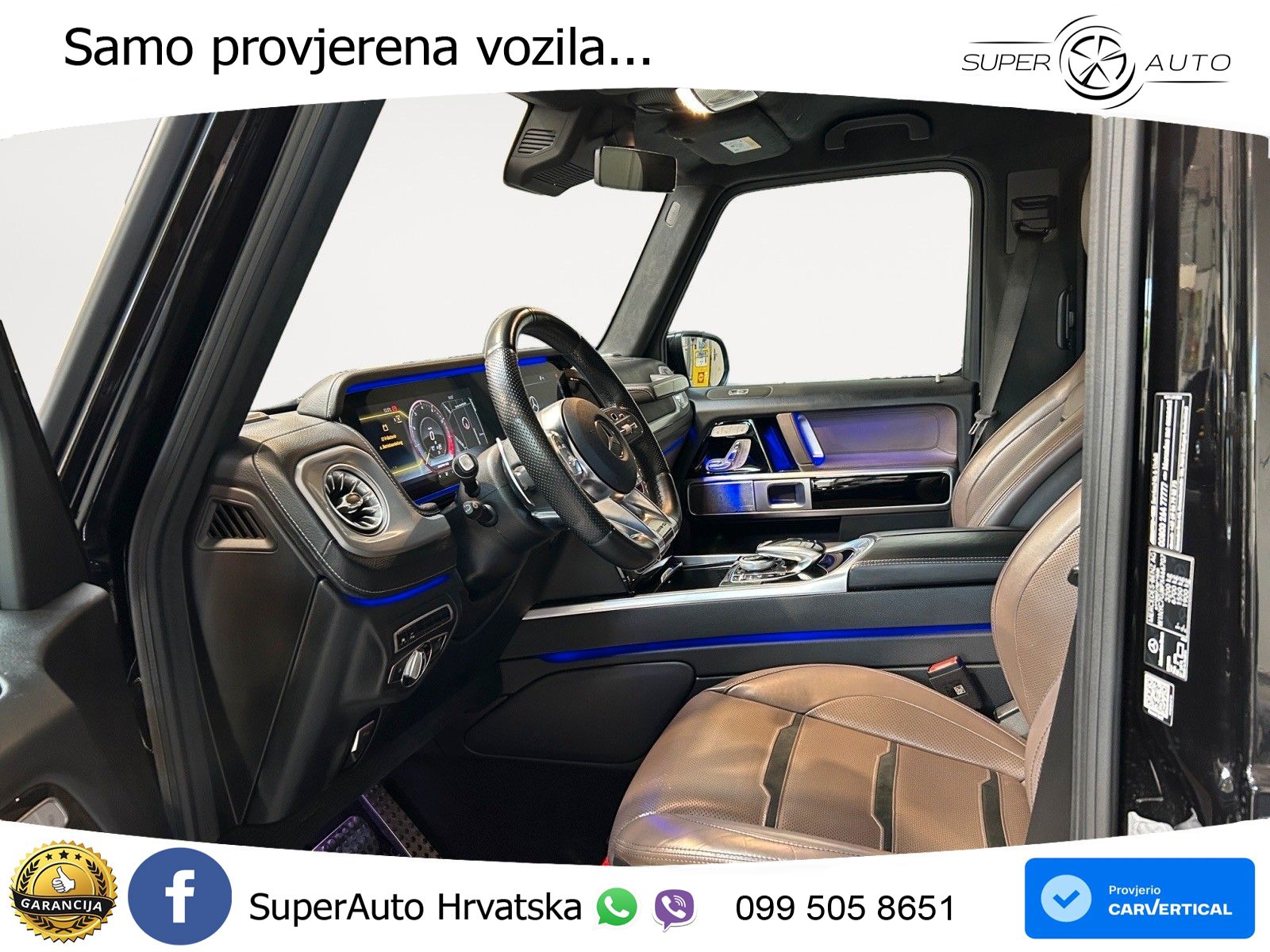 Mercedes AMG G 63 Long V8 (585 KS) 4MATIC 9G-TRONIC AMG SPEEDSHIFT TCT ZRAČNI+ACC+4xGR SJED+360