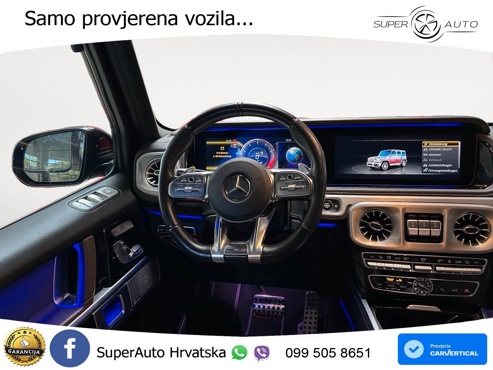 Mercedes AMG G 63 Long V8 (585 KS) 4MATIC 9G-TRONIC AMG SPEEDSHIFT TCT ZRAČNI+ACC+4xGR SJED+360