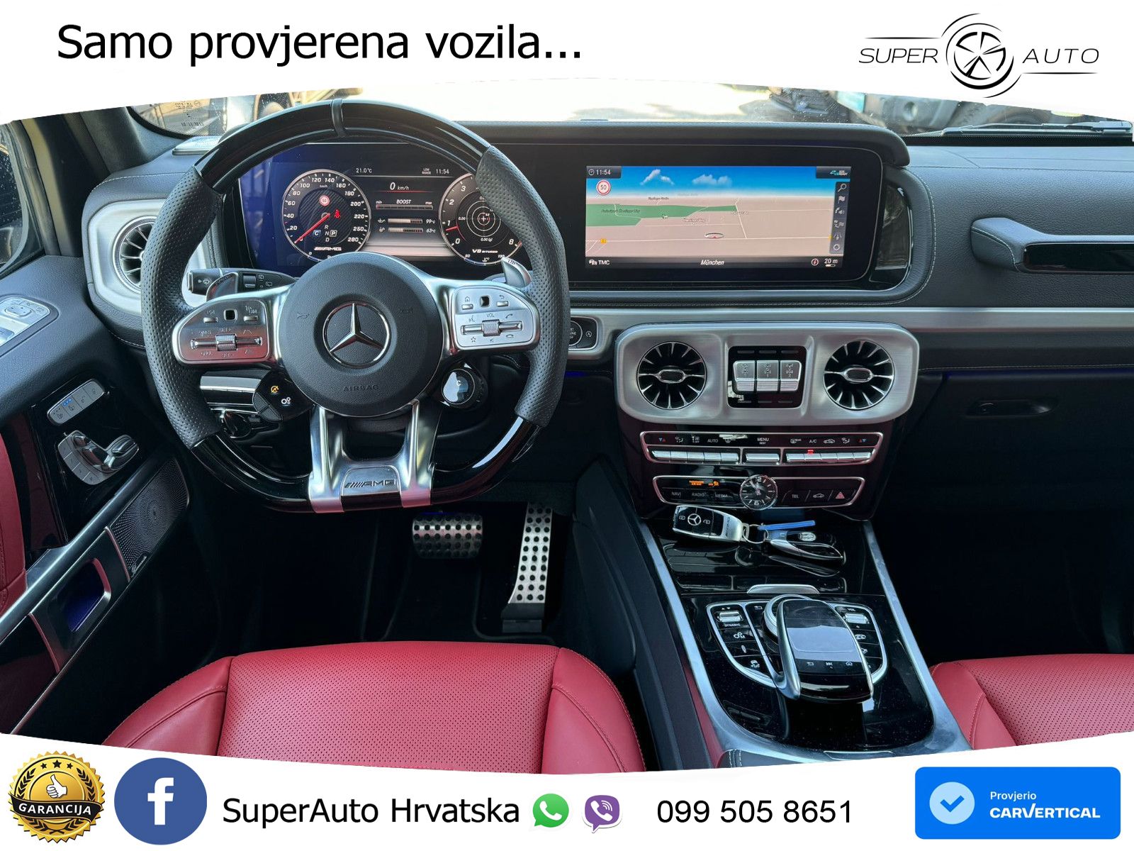 Mercedes AMG G 63 Long V8 (585 KS) 4MATIC 9G-TRONIC AMG SPEEDSHIFT TCT LED+GR SJED+ACC