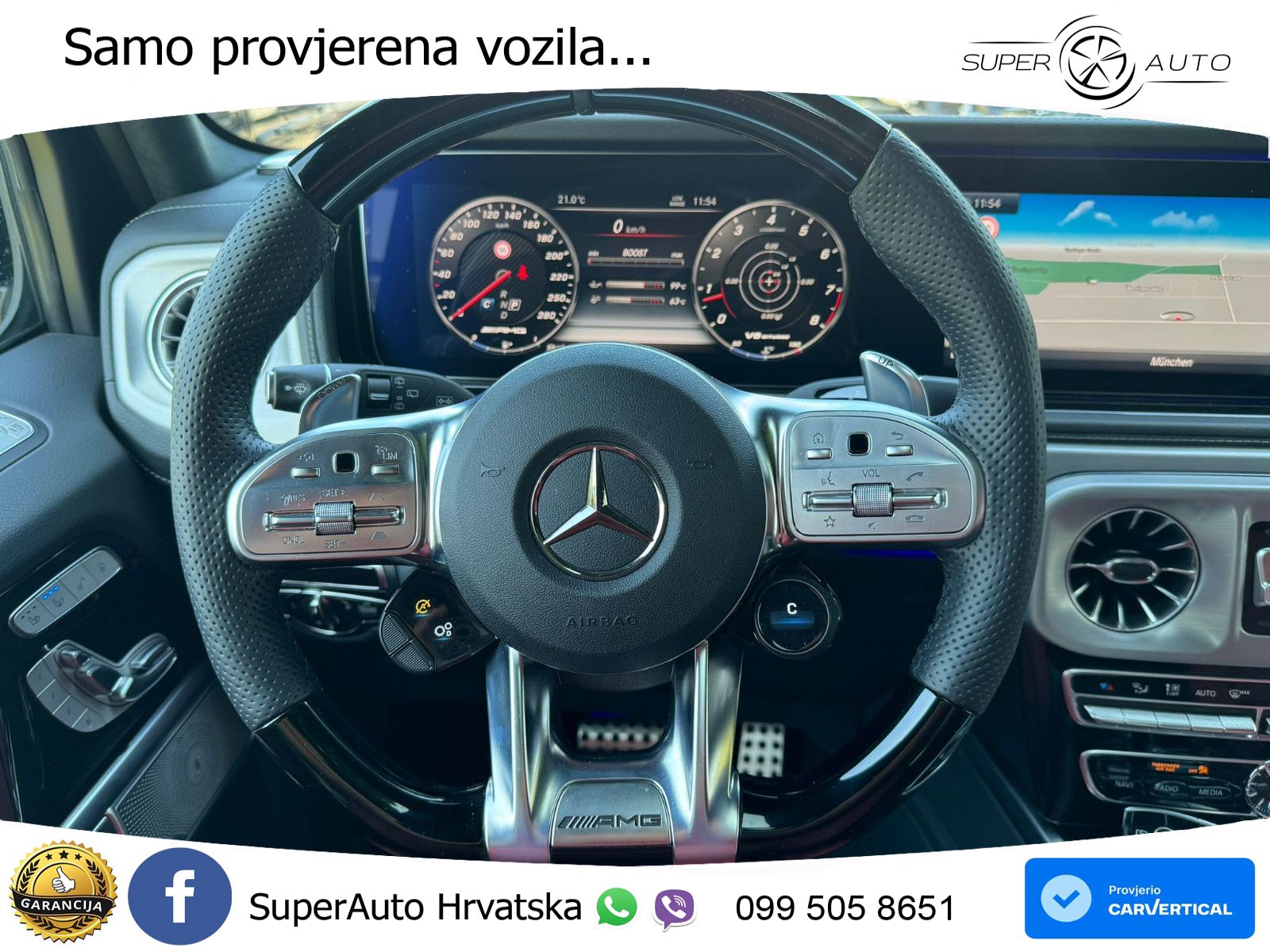 Mercedes AMG G 63 Long V8 (585 KS) 4MATIC 9G-TRONIC AMG SPEEDSHIFT TCT LED+GR SJED+ACC