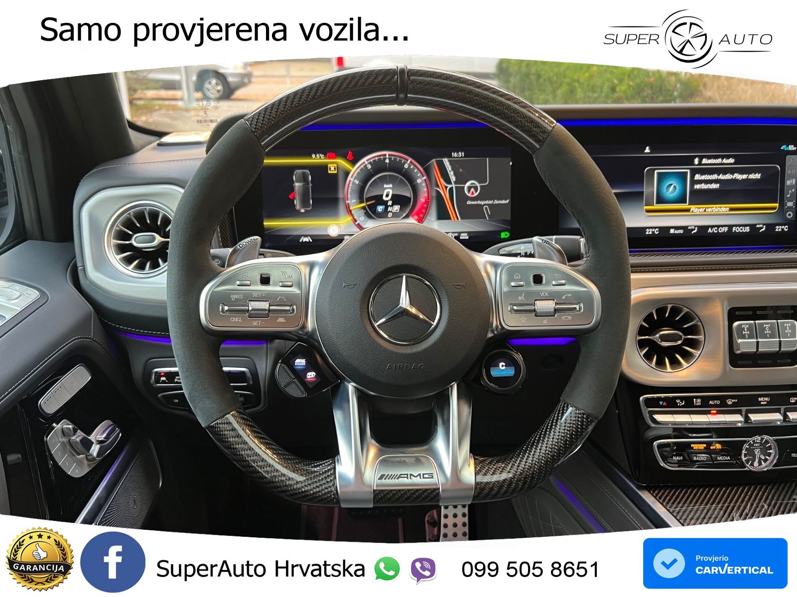 Mercedes AMG G 63 Long V8 (585 KS) 4MATIC 9G-TRONIC AMG SPEEDSHIFT TCT Manufaktur LED+GR SJED+ACC
