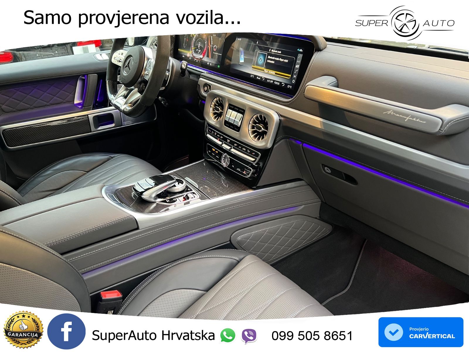 Mercedes AMG G 63 Long V8 (585 KS) 4MATIC 9G-TRONIC AMG SPEEDSHIFT TCT Manufaktur LED+GR SJED+ACC