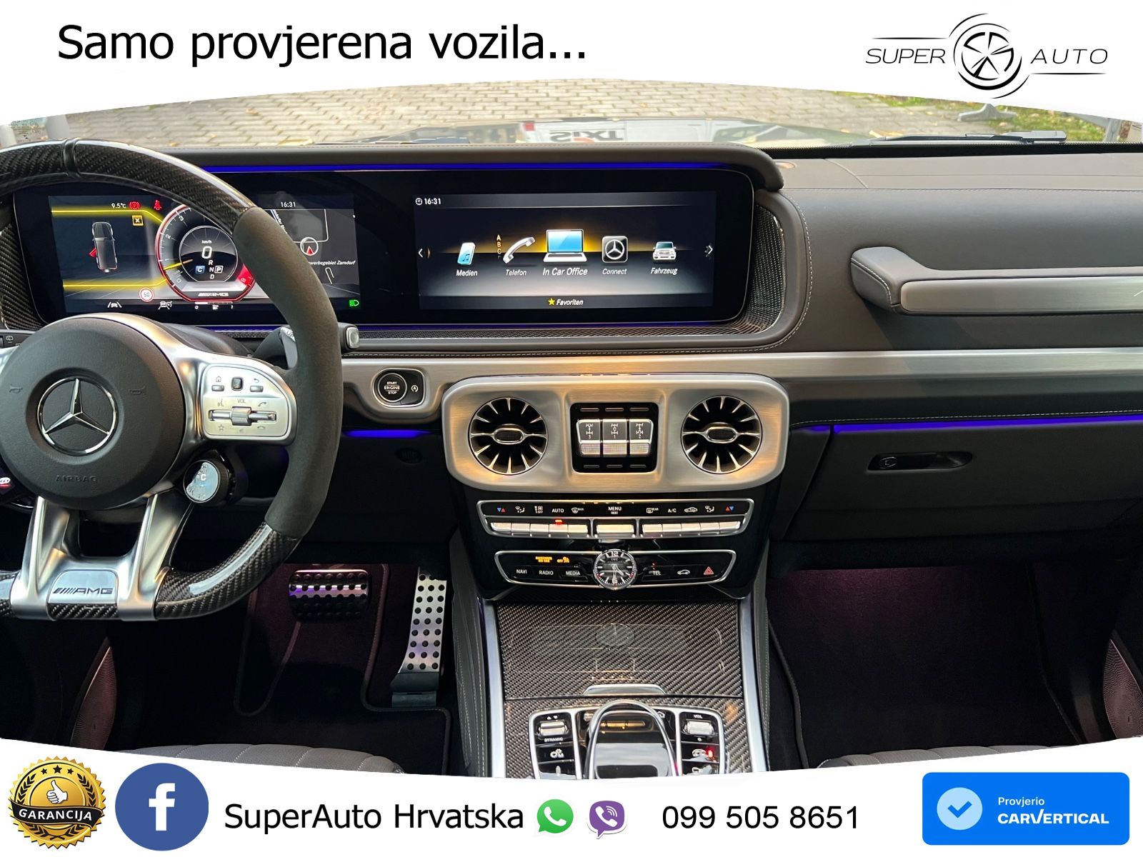 Mercedes AMG G 63 Long V8 (585 KS) 4MATIC 9G-TRONIC AMG SPEEDSHIFT TCT Manufaktur LED+GR SJED+ACC