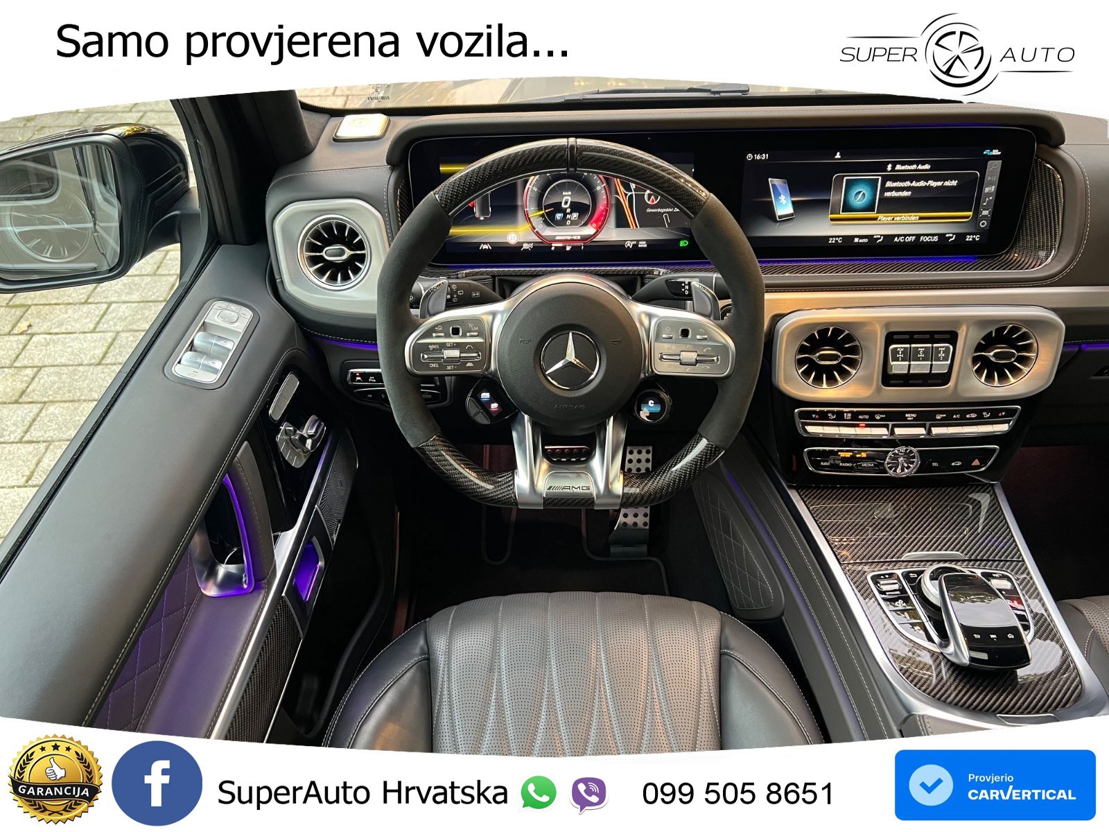 Mercedes AMG G 63 Long V8 (585 KS) 4MATIC 9G-TRONIC AMG SPEEDSHIFT TCT Manufaktur LED+GR SJED+ACC