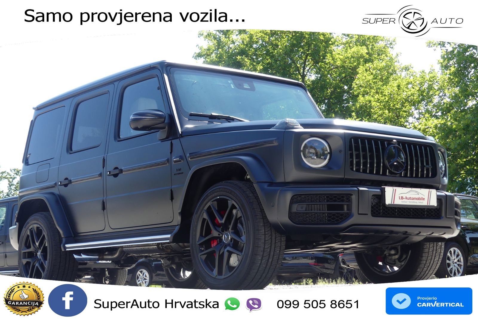 Mercedes AMG G 63 Long V8 (585 KS) 4MATIC 9G-TRONIC AMG SPEEDSHIFT PLUS LED+GR SJED+ACC