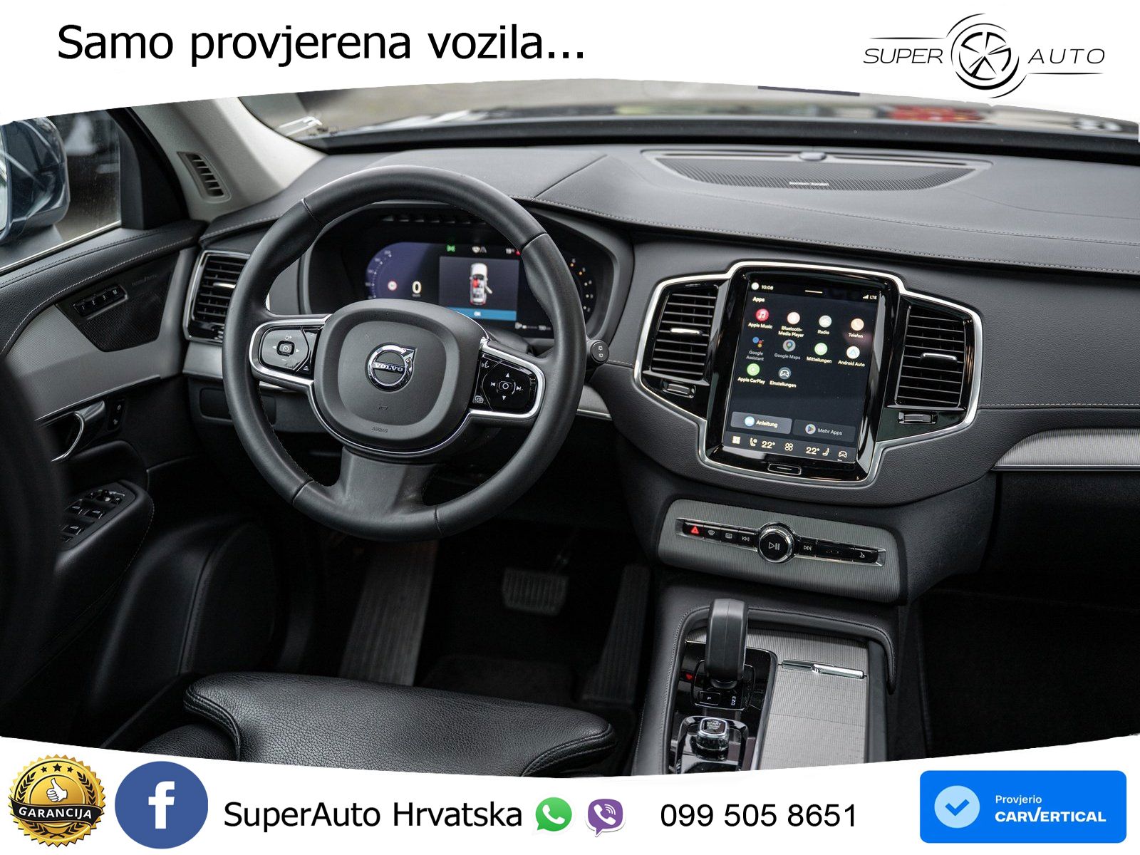 Volvo XC90 2.0 B5 Diesel AWD Automatic ACC+GR SJED+360+PANO