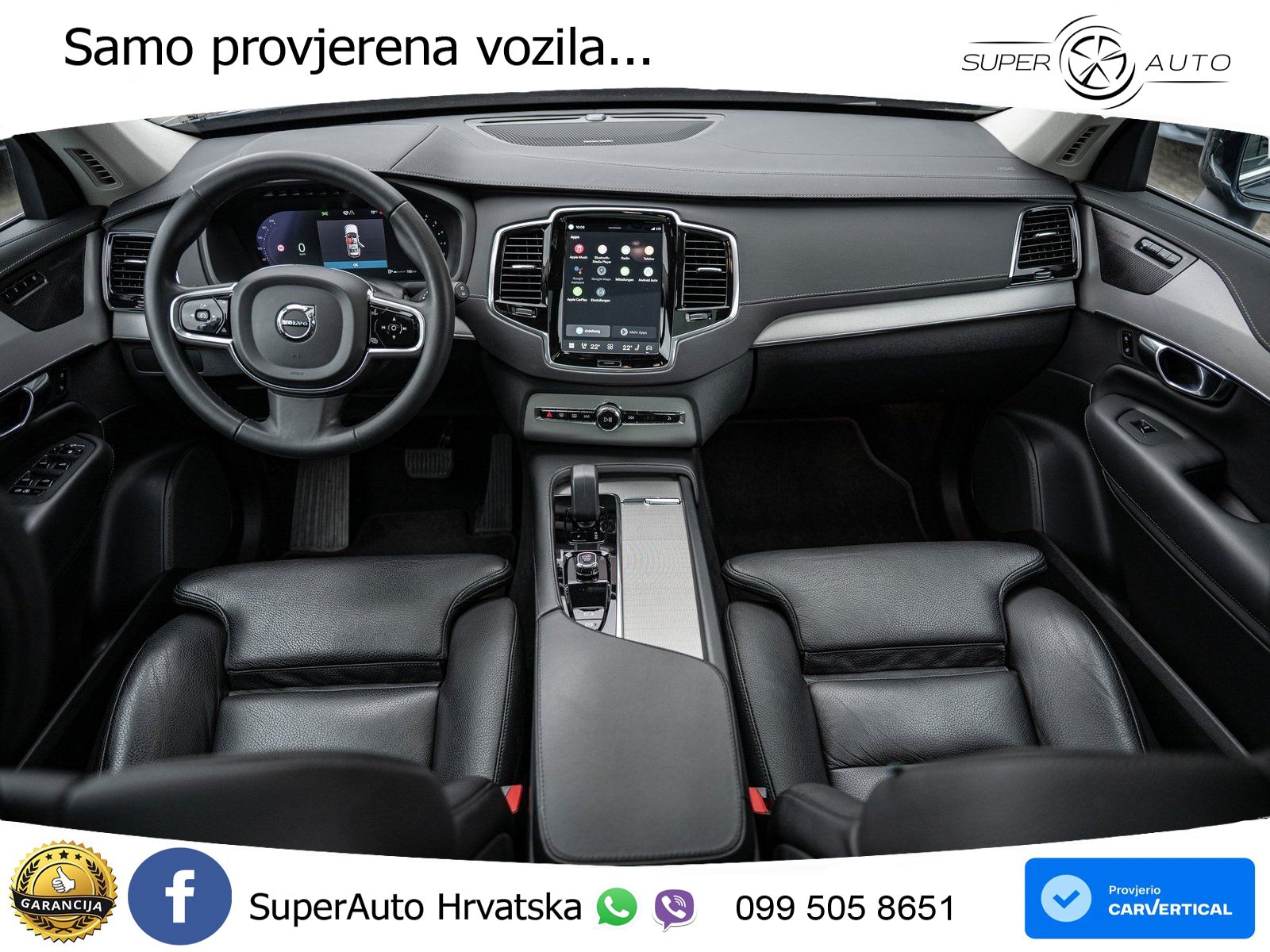 Volvo XC90 2.0 B5 Diesel AWD Automatic ACC+GR SJED+360+PANO