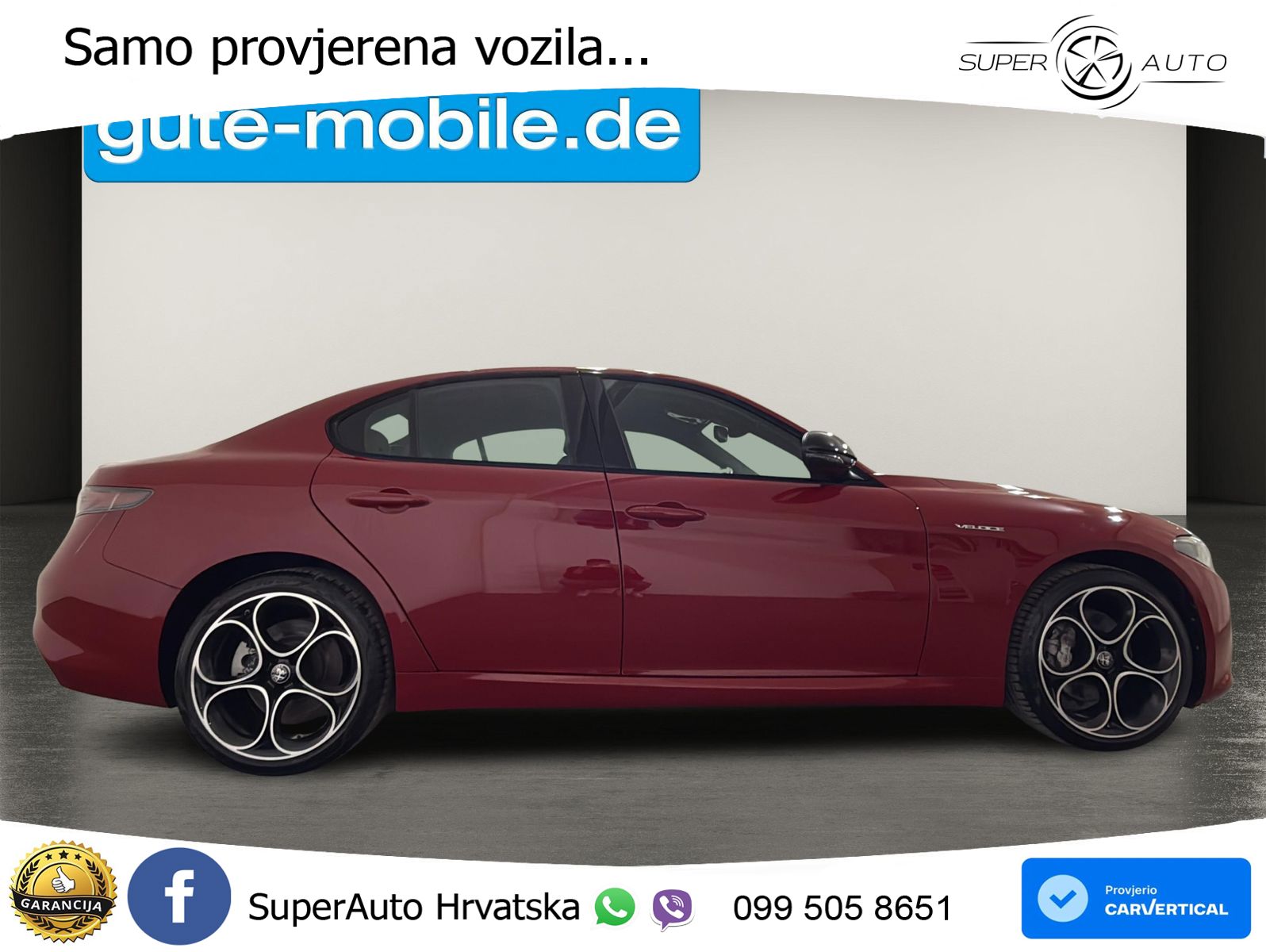 Alfa Romeo Giulia 2.0 Turbo (280 KS) Q4 Automatic LED+GR SJED+ACC