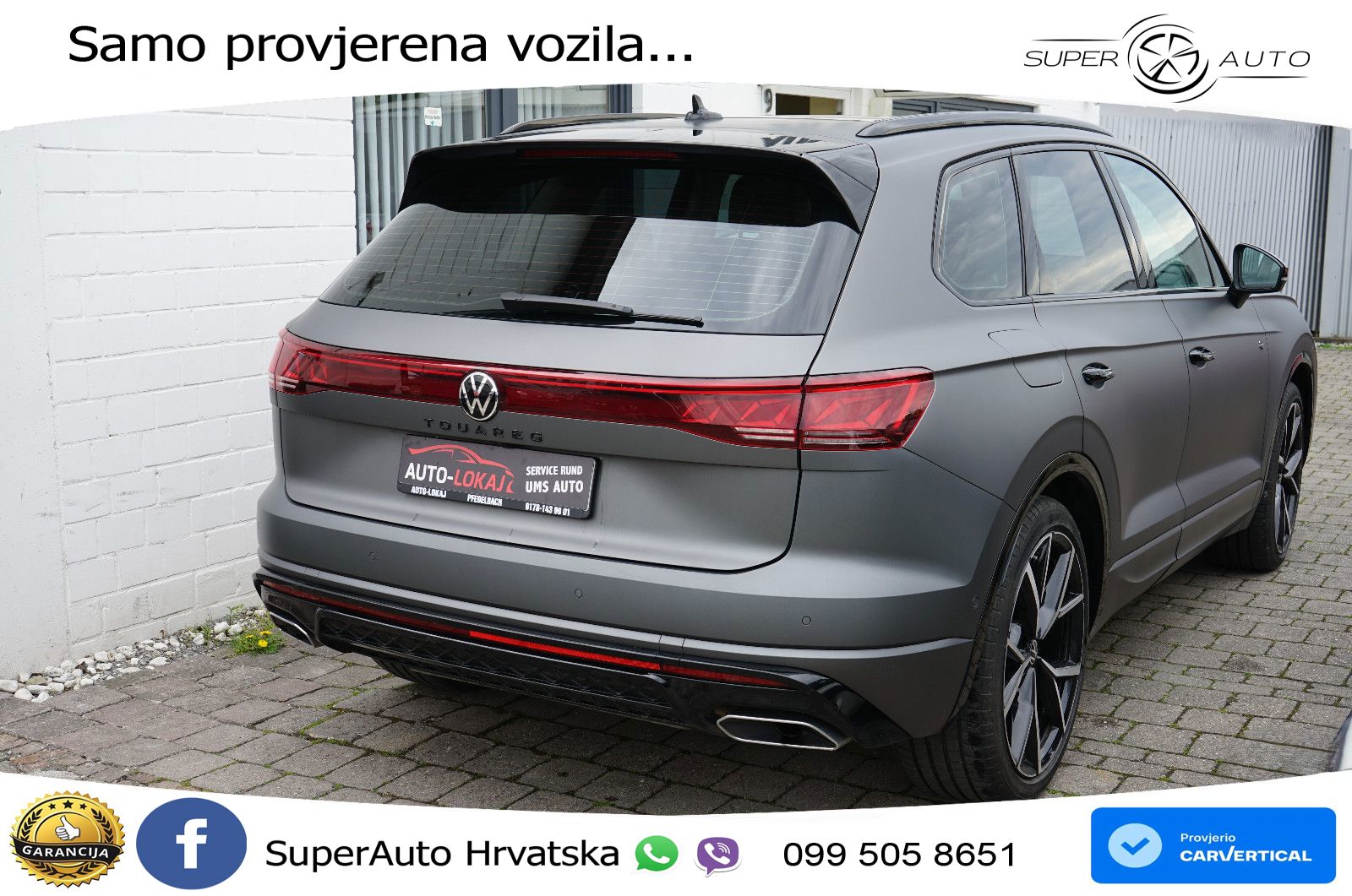 Volkswagen Touareg 3.0 V6 TDI (286 KS) 4MOTION Tiptronic ZRAČNI+ACC+GR SJED+KAM+PANO