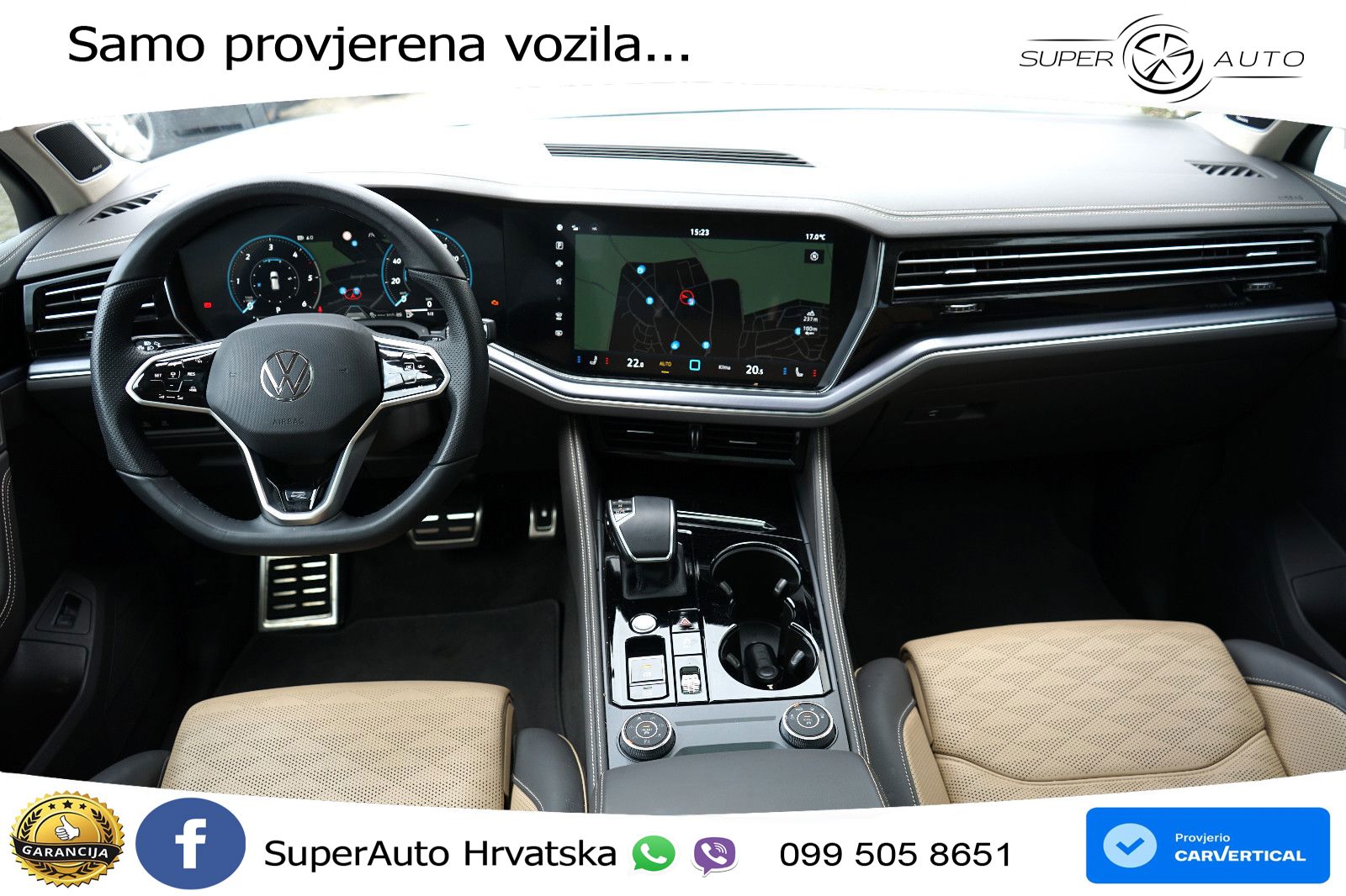 Volkswagen Touareg 3.0 V6 TDI (286 KS) 4MOTION Tiptronic ZRAČNI+ACC+GR SJED+KAM+PANO