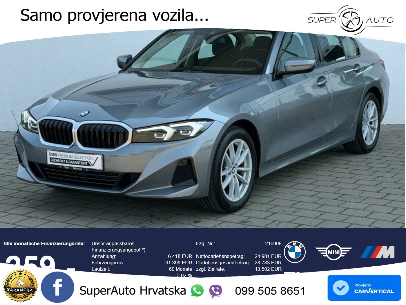 BMW 318i (156 KS) Steptronic LED+GR SJED+ACC