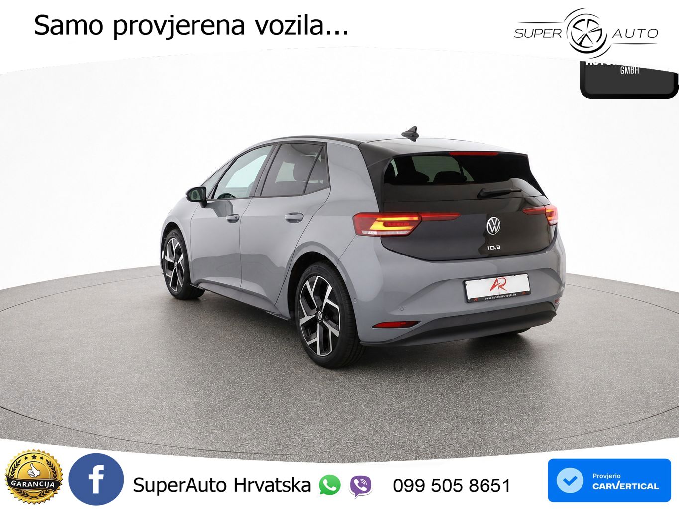 Volkswagen ID.3 Pro 62 kWh (204 KS) LED+GR SJED+ACC