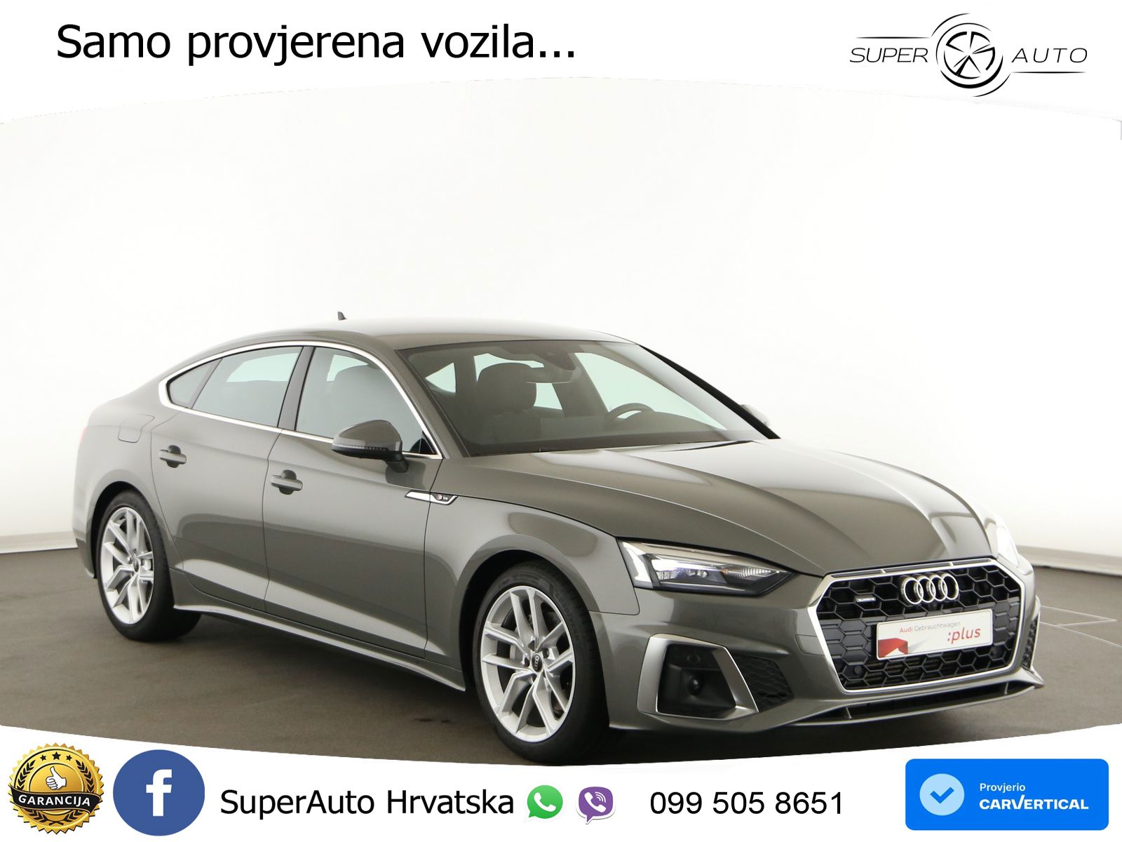 Audi A5 Sportback  40 TFSI (204 KS) quattro S tronic S line LED+GR SJED+ACC