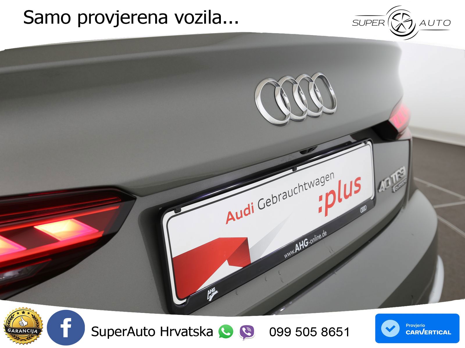 Audi A5 Sportback  40 TFSI (204 KS) quattro S tronic S line LED+GR SJED+ACC