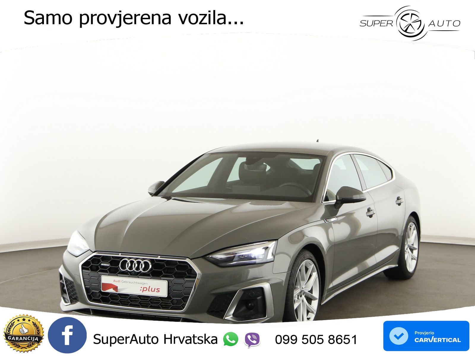 Audi A5 Sportback  40 TFSI (204 KS) quattro S tronic S line LED+GR SJED+ACC