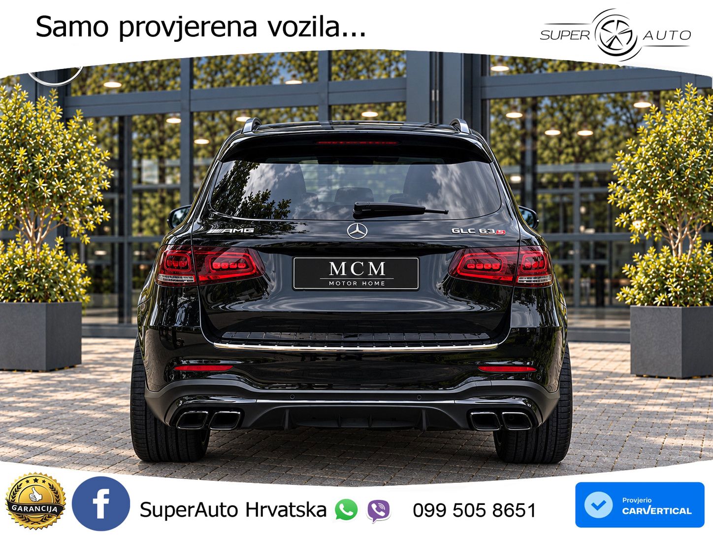 Mercedes AMG GLC 63 S V8 (510 KS) 4MATIC+ MCT ACC+HEAD+4xGR SJED+360+PANO