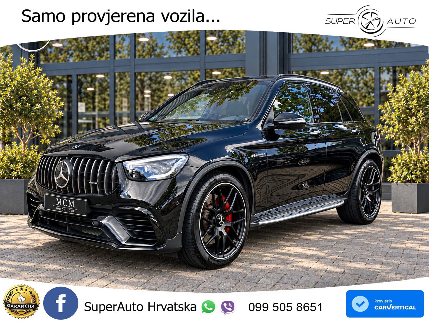 Mercedes AMG GLC 63 S V8 (510 KS) 4MATIC+ MCT ACC+HEAD+4xGR SJED+360+PANO