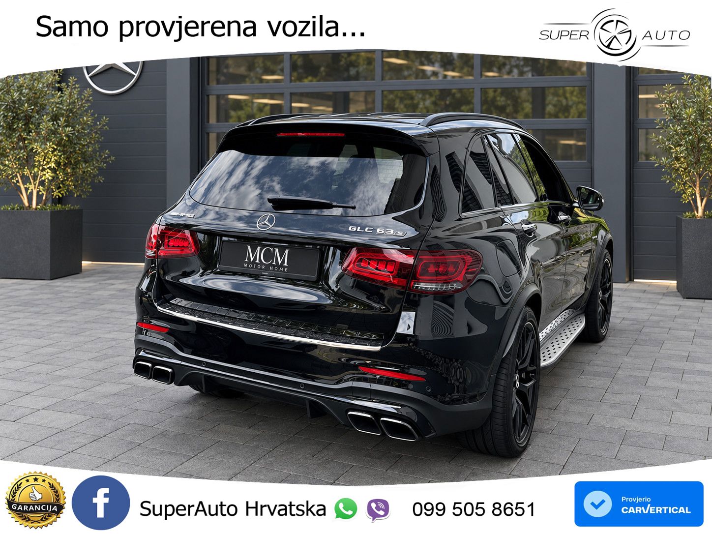 Mercedes AMG GLC 63 S V8 (510 KS) 4MATIC+ MCT ACC+HEAD+4xGR SJED+360+PANO
