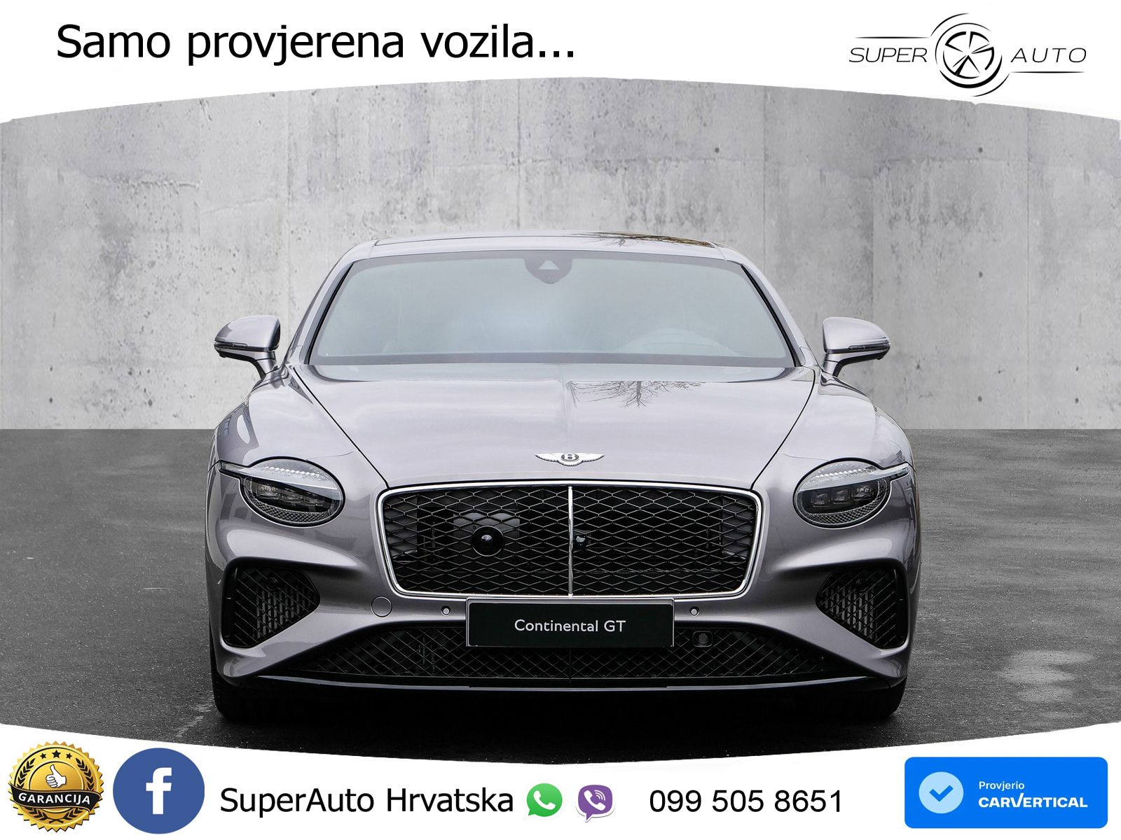 Bentley Continental GT IV 4.0 V8 TFSi (680 KS) AWD DCT ZRAČNI+ACC+GR SJED+KAM+PANO