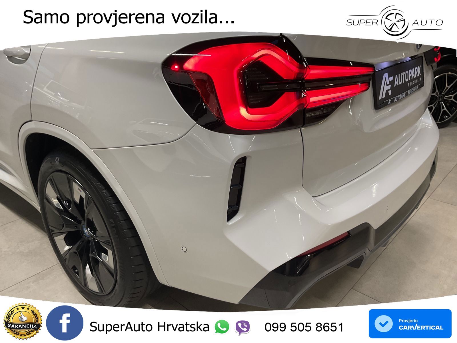 BMW iX3 80 kWh (286 KS) LED+GR SJED+ACC