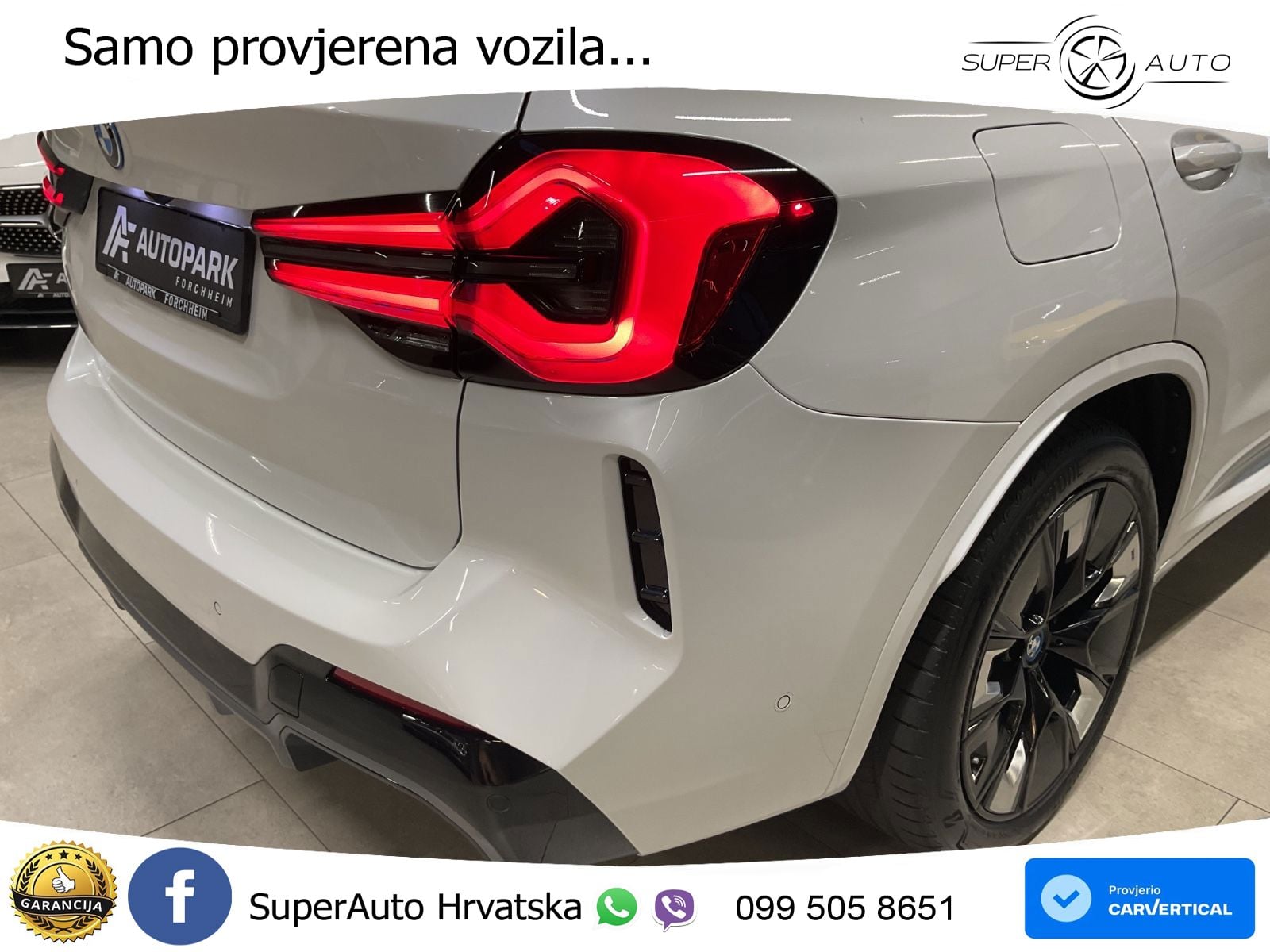 BMW iX3 80 kWh (286 KS) LED+GR SJED+ACC
