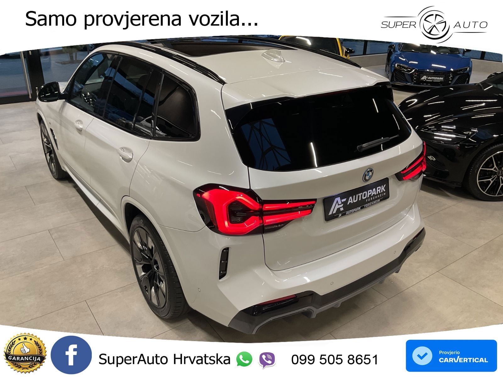 BMW iX3 80 kWh (286 KS) LED+GR SJED+ACC