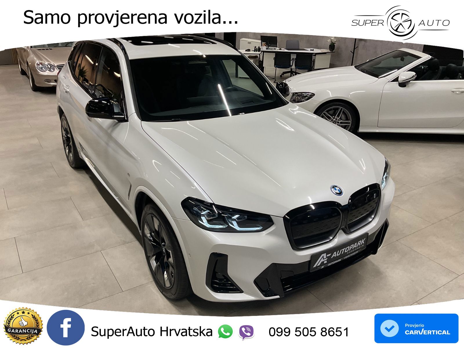 BMW iX3 80 kWh (286 KS) LED+GR SJED+ACC