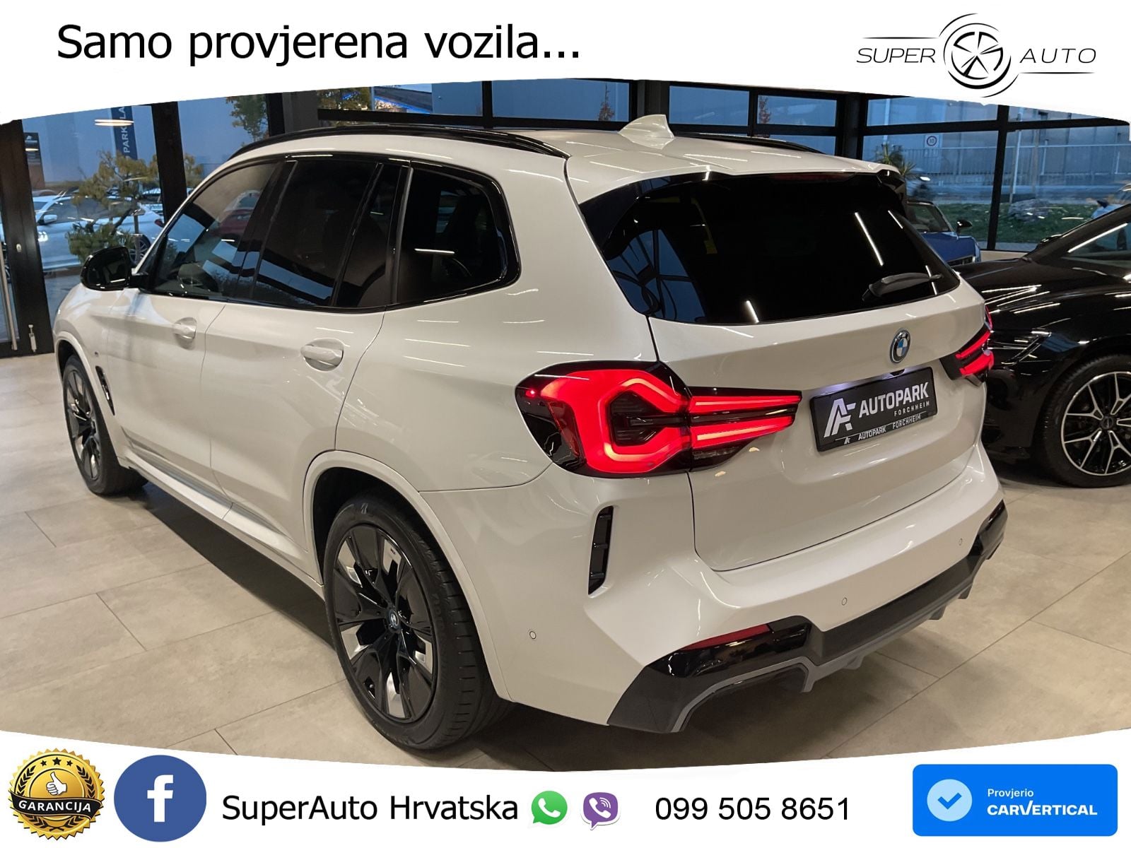 BMW iX3 80 kWh (286 KS) LED+GR SJED+ACC