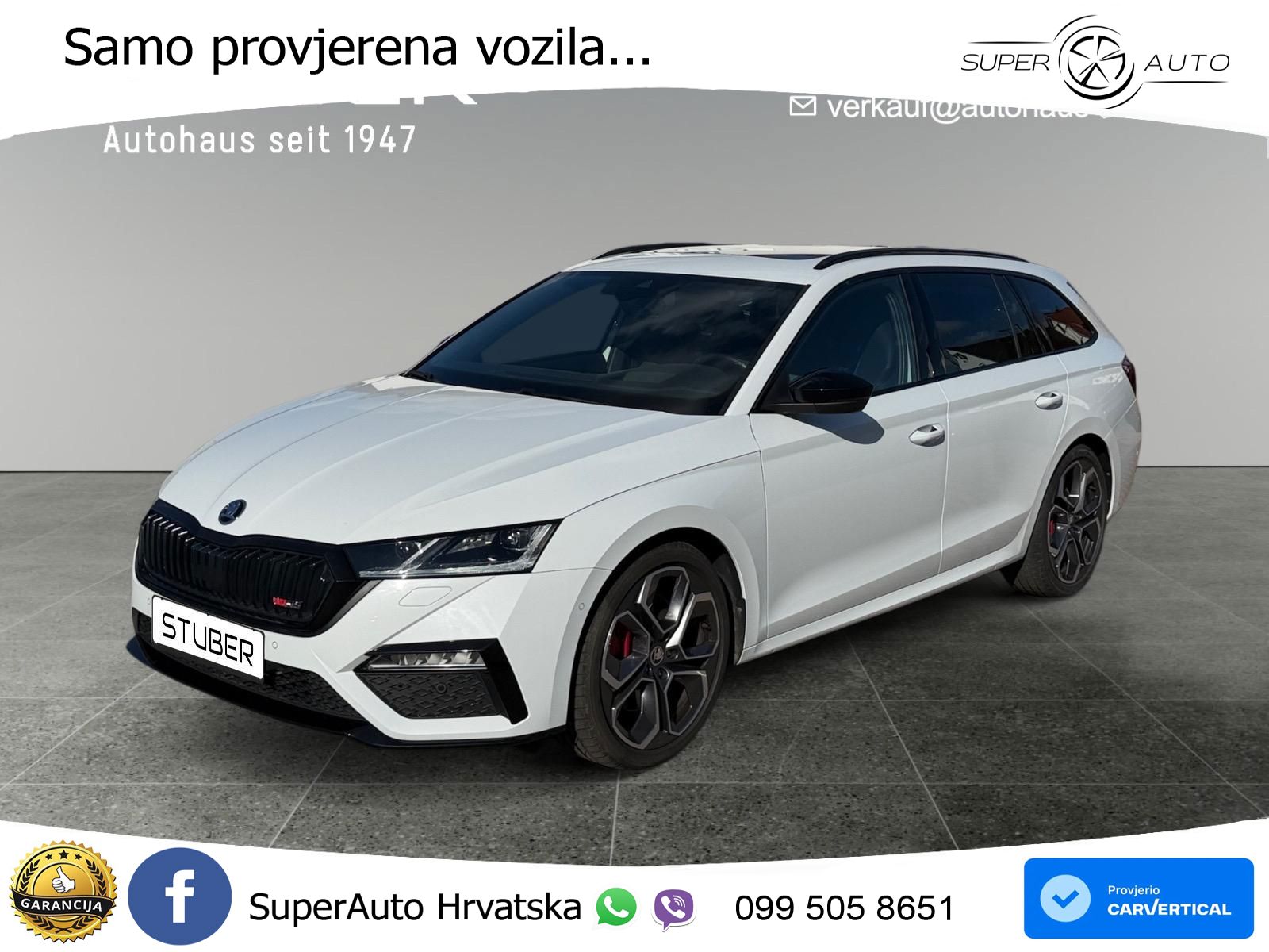 Škoda Octavia Combi RS 2.0 TSI (245 KS) DSG LED+GR SJED+ACC