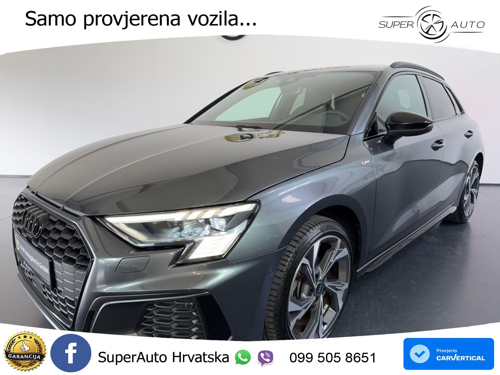 Audi A3 35 TFSI (150 KS) S tronic S line LED+GR SJED+ACC