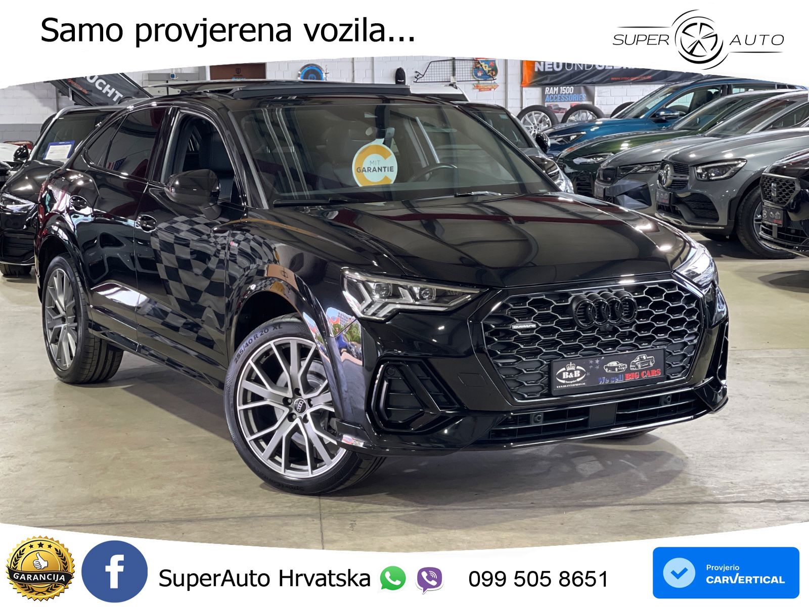 Audi Q3 II Sportback 40 TFSI (190 KS) quattro S tronic S line LED+GR SJED+ACC