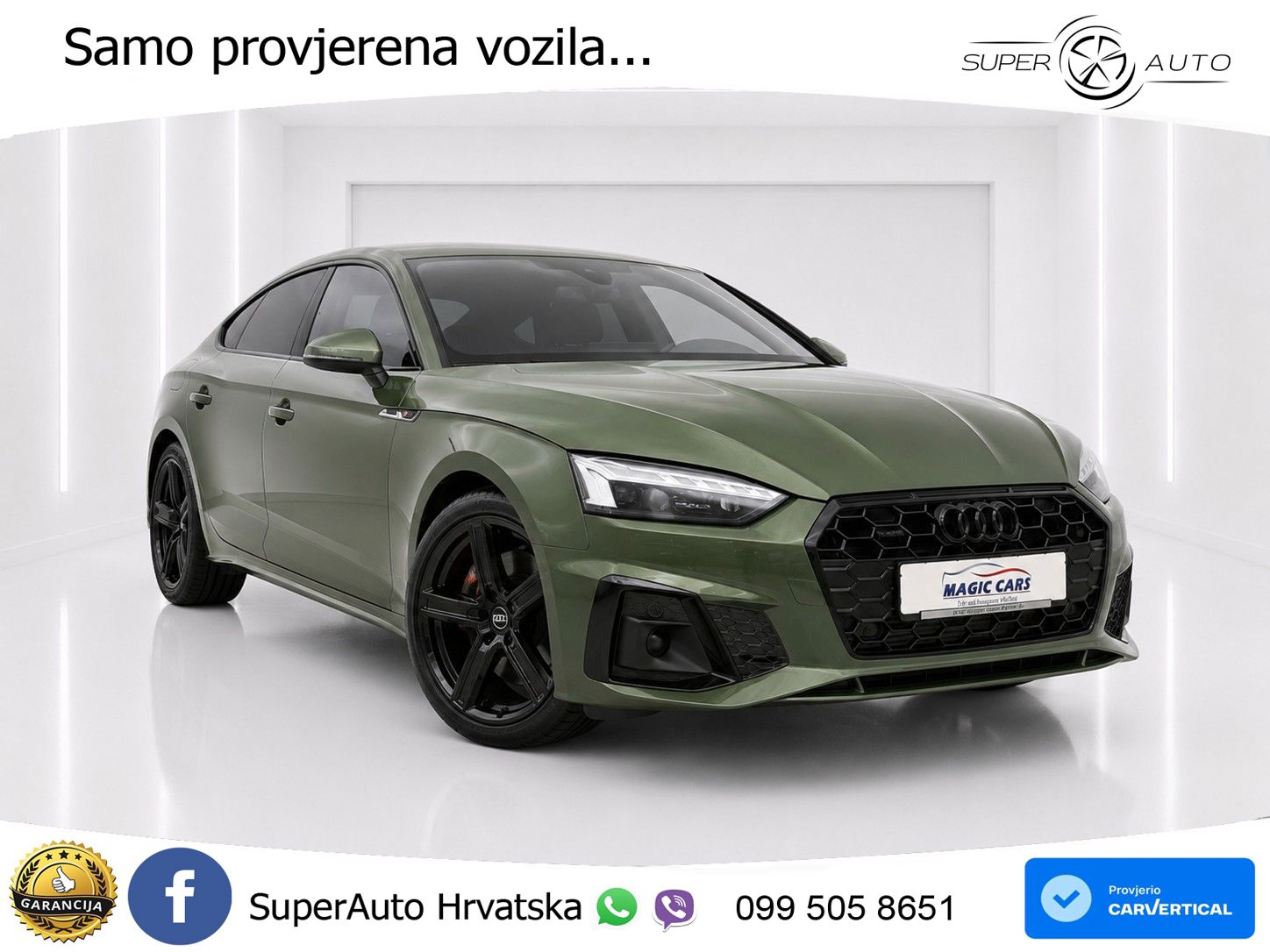 Audi A5 Sportback  40 TFSI (204 KS) quattro S tronic S line MATRIX+GR SJED+KAM