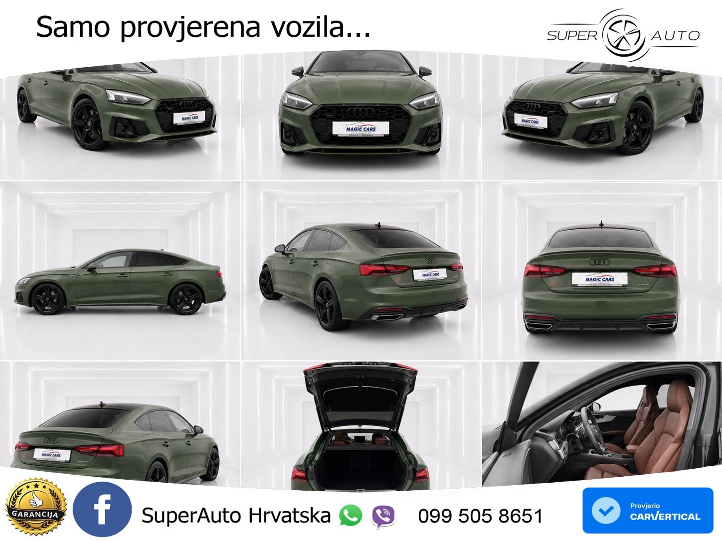 Audi A5 Sportback  40 TFSI (204 KS) quattro S tronic S line MATRIX+GR SJED+KAM