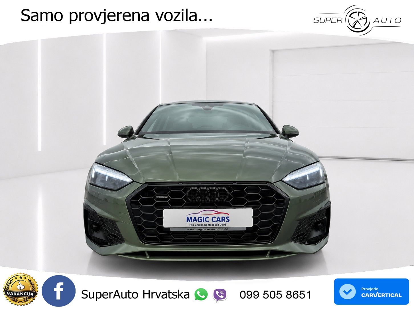 Audi A5 Sportback  40 TFSI (204 KS) quattro S tronic S line MATRIX+GR SJED+KAM
