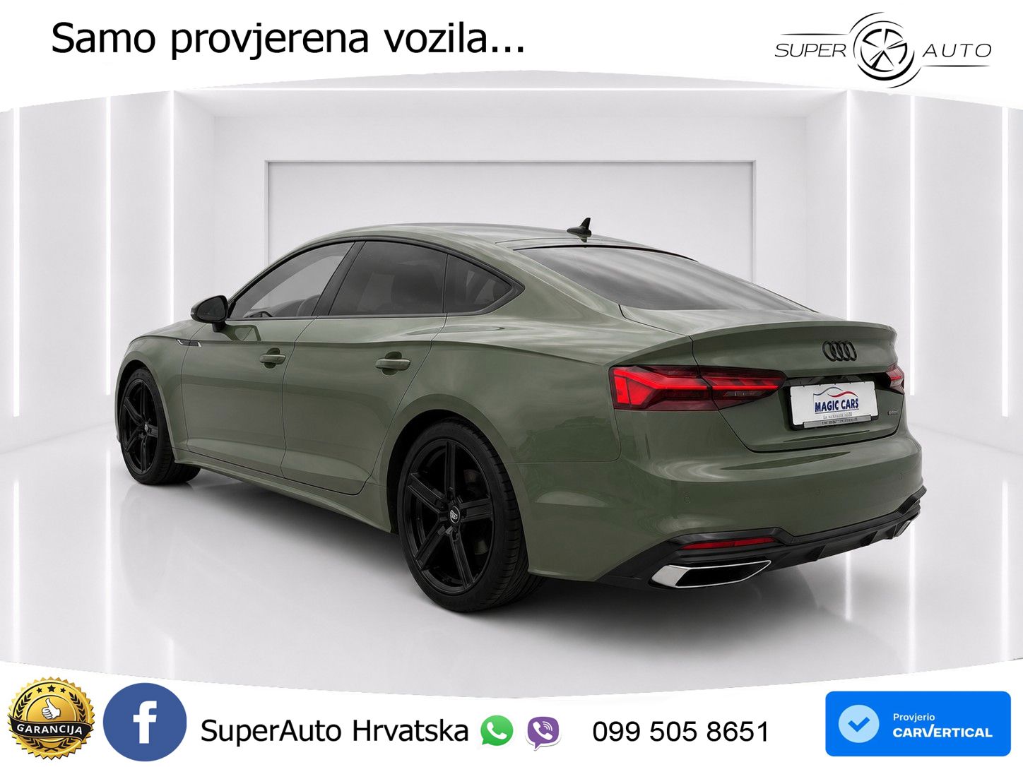 Audi A5 Sportback  40 TFSI (204 KS) quattro S tronic S line MATRIX+GR SJED+KAM