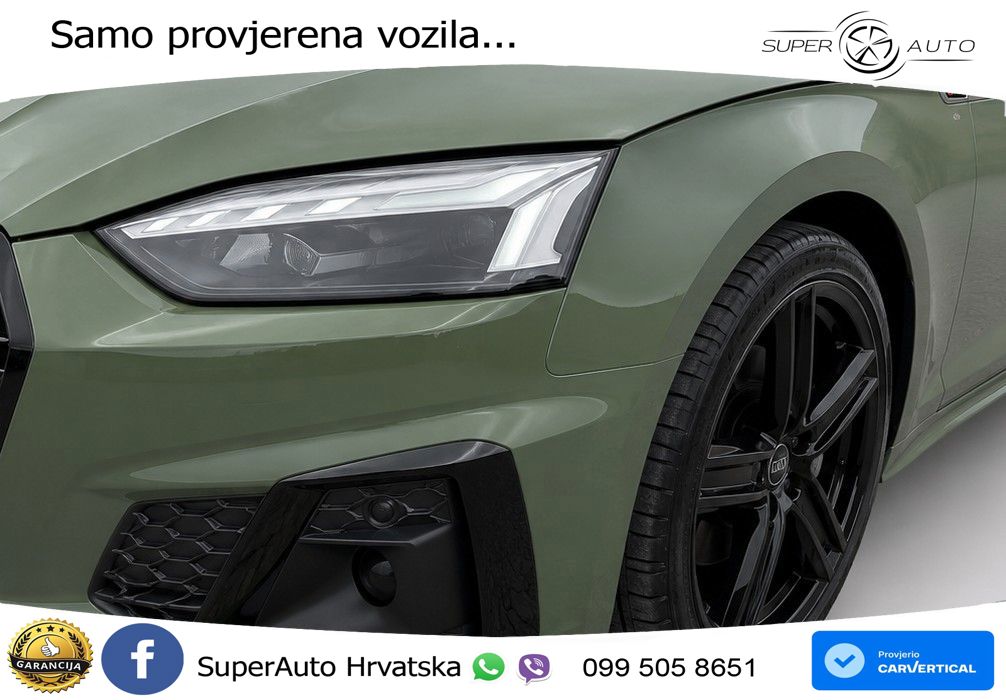 Audi A5 Sportback  40 TFSI (204 KS) quattro S tronic S line MATRIX+GR SJED+KAM