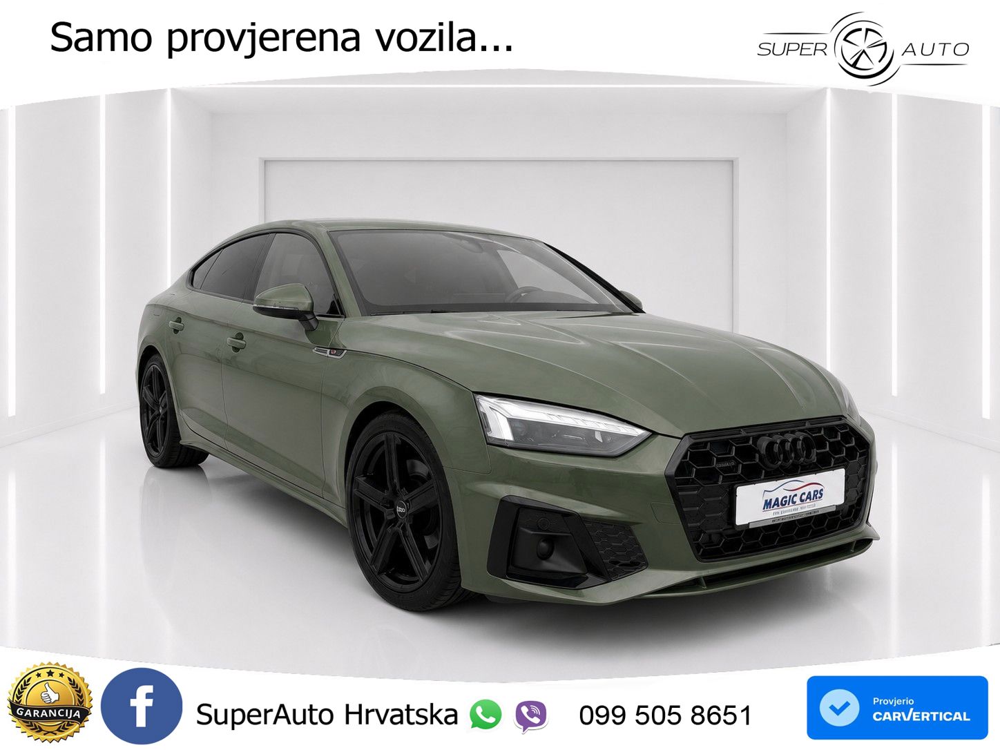Audi A5 Sportback  40 TFSI (204 KS) quattro S tronic S line MATRIX+GR SJED+KAM